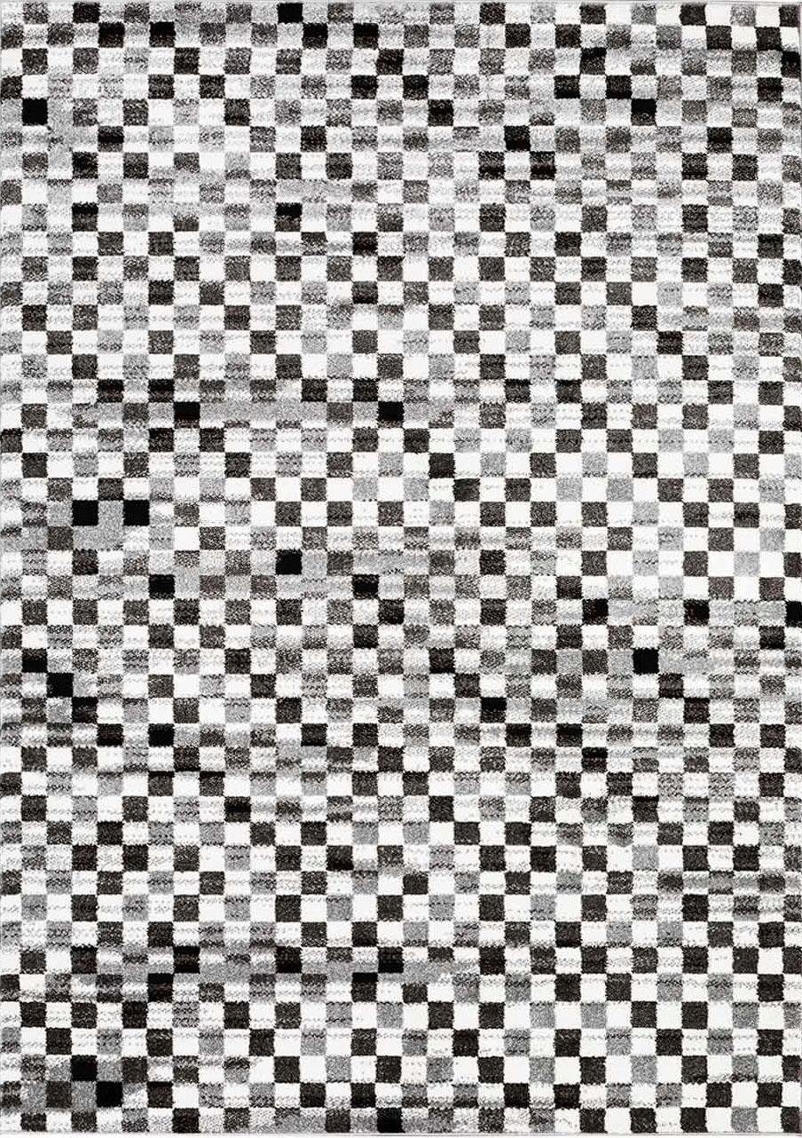 Carpet City Teppich »Moda 1141« rechteckig 11 mm Höhe Kurzflor, Karo, weich, Wohnzimmer, Schlafzimmer