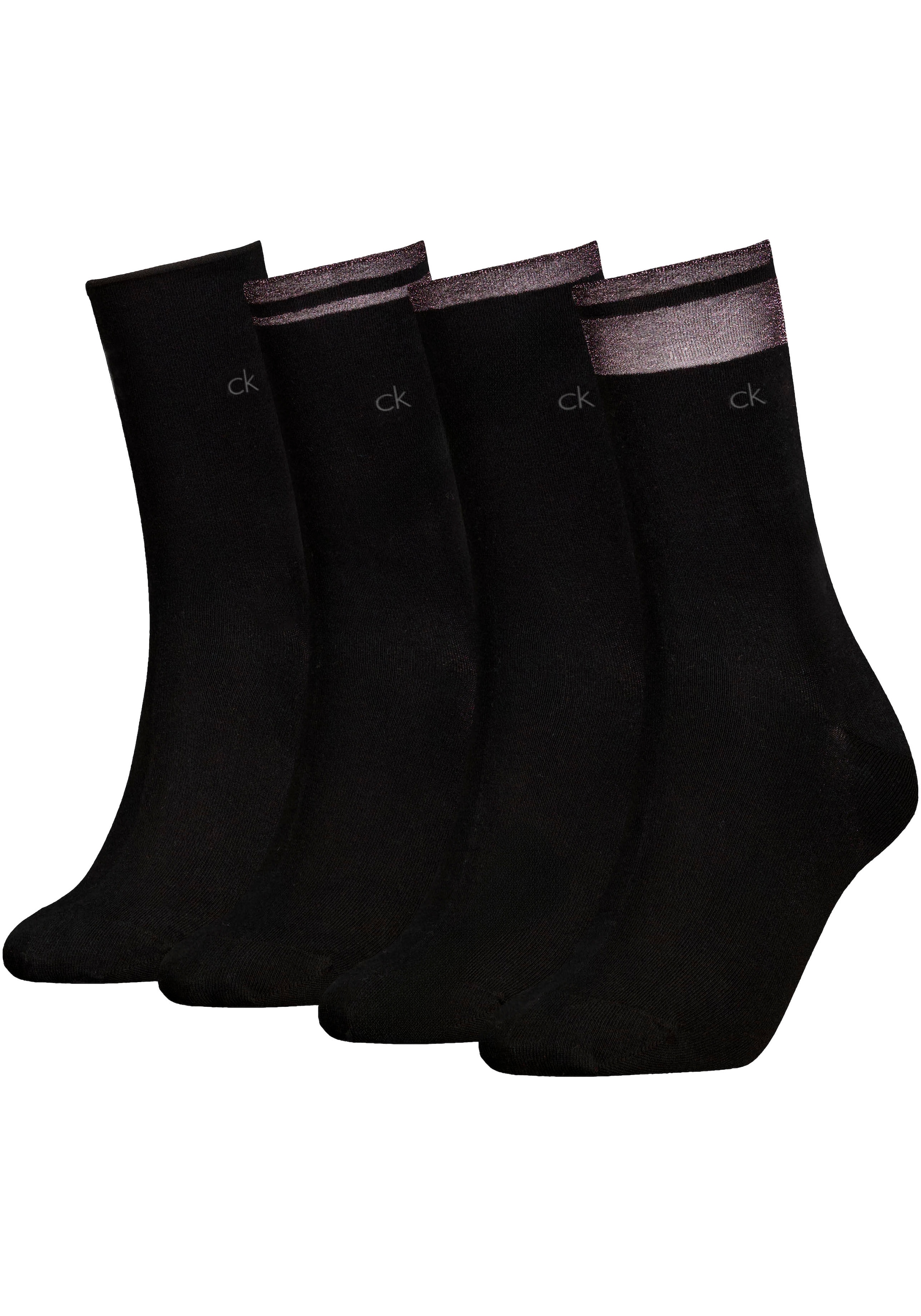 Socken, (4 Paar), mit Markenstickerei