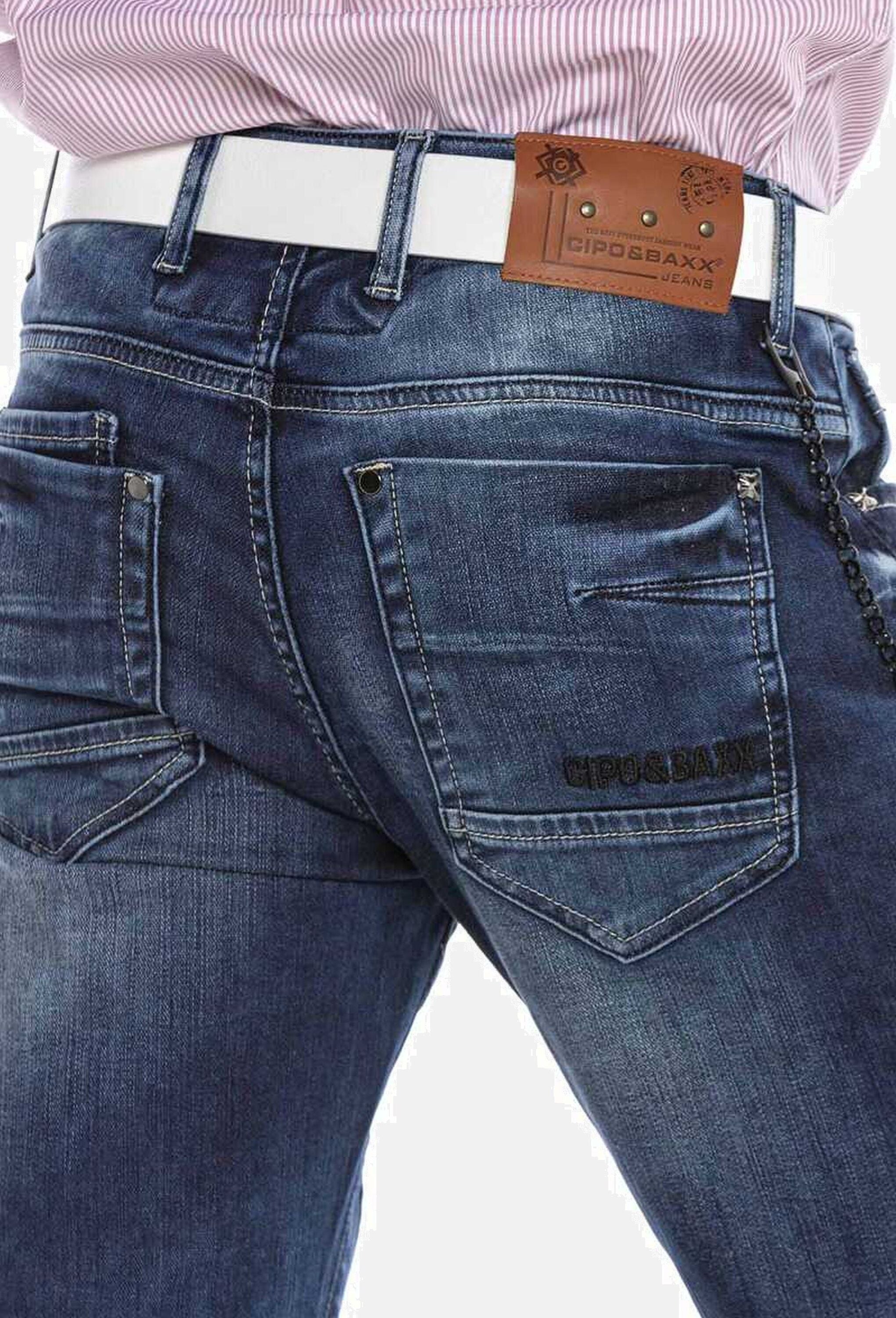 Cipo & Baxx 5-Pocket-Jeans »Cipo & Baxx Jeans« mit modischen Ziernähten, CD676