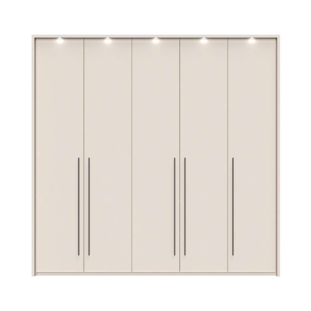 Places of Style Drehtürenschrank »Opera mit oder ohne Kranz inkl. LED-Bel.,B 227,272,317 oder 362 cm«, UV lackiert, Soft Close Funktion, Höhenverstellbare Füße
