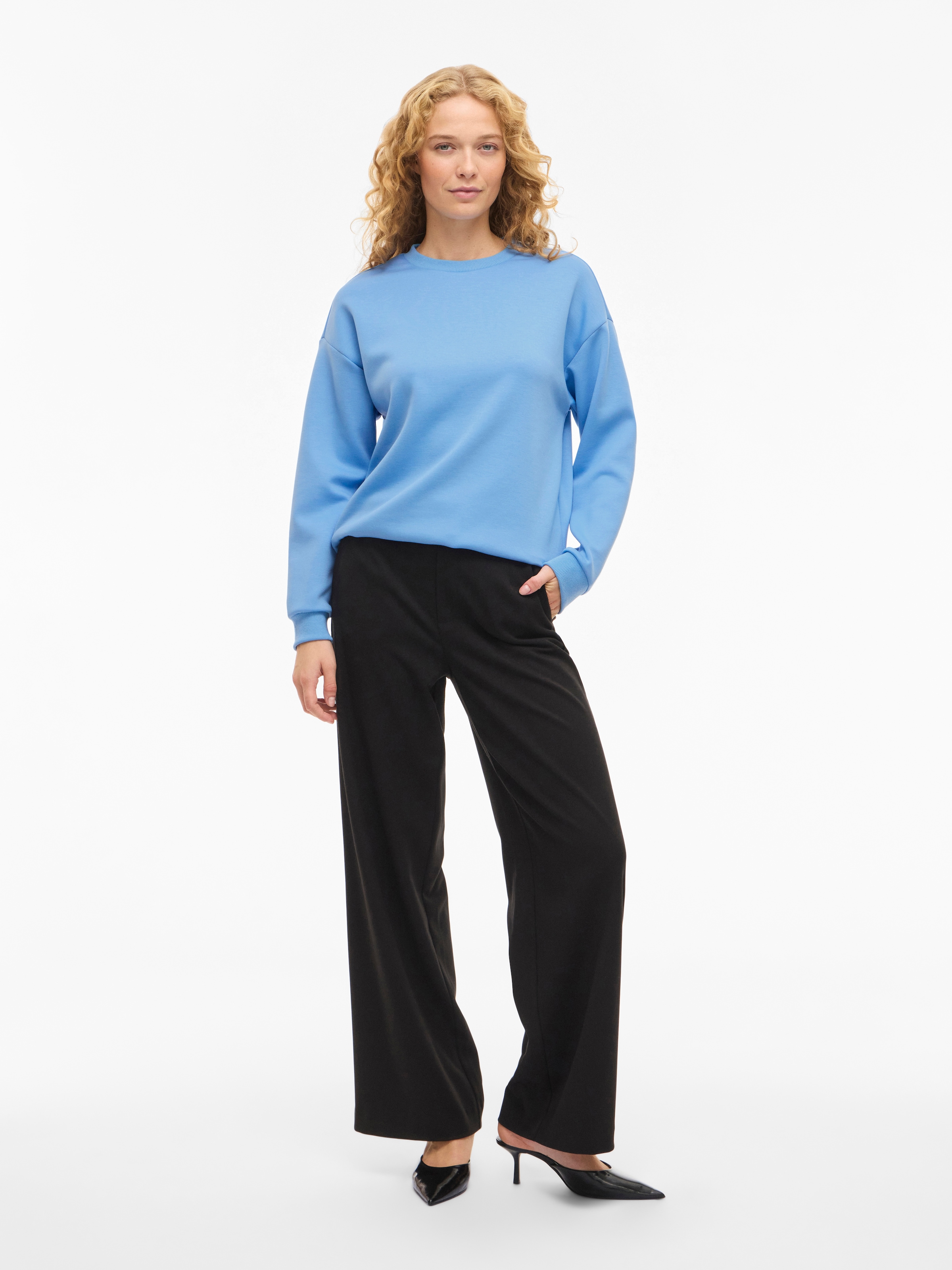 Vila Sweatshirt »VISANDY L/S SWEAT TOP - NOOS«, Viskosemischung, regular fit
