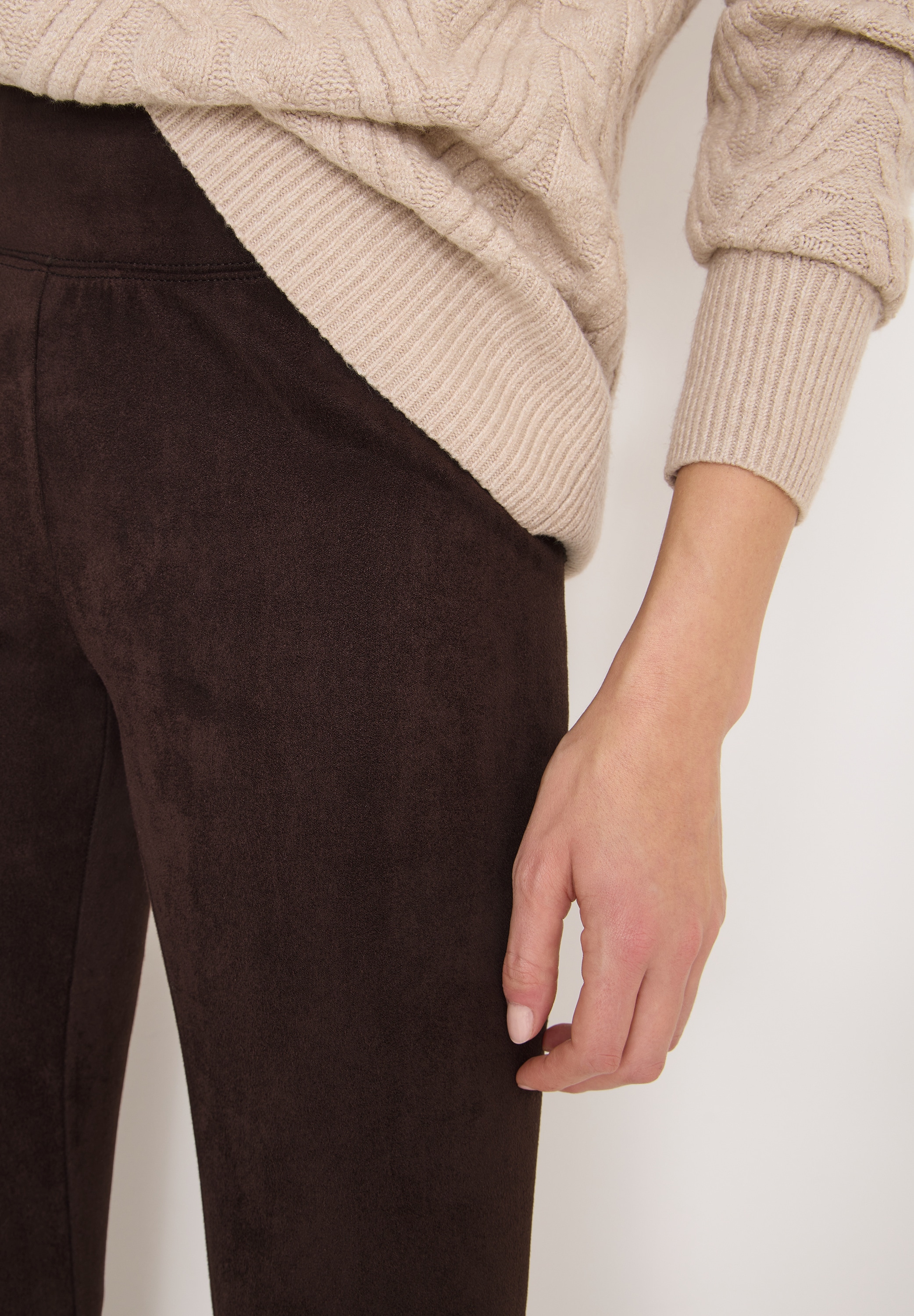 Cecil Leggings  Velourleggins mit elastischem Bund