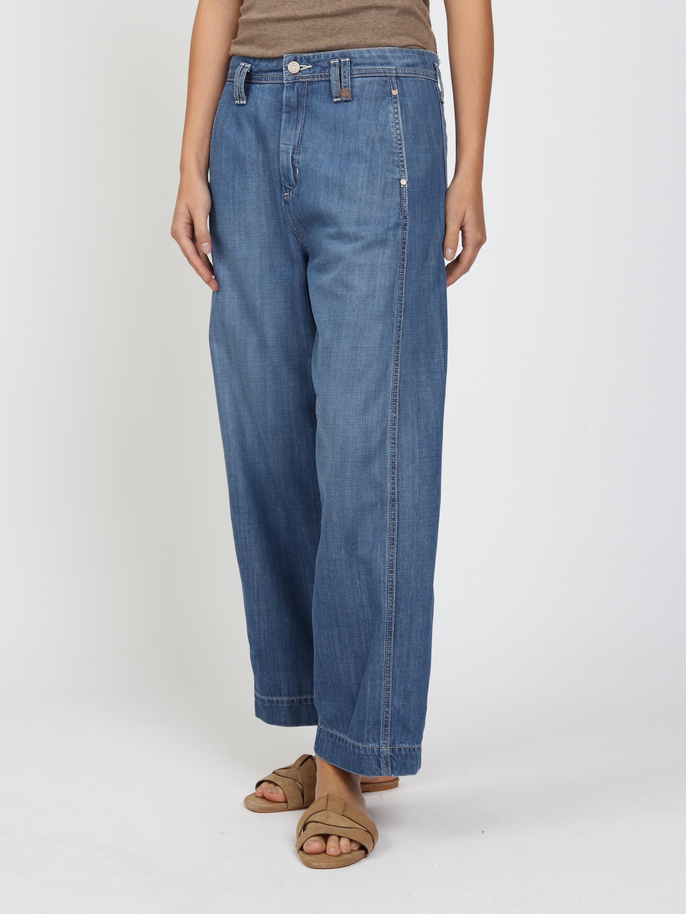 GANG Loose-fit-Jeans »94SINA CHINO« Light Denim, Barrel Fit