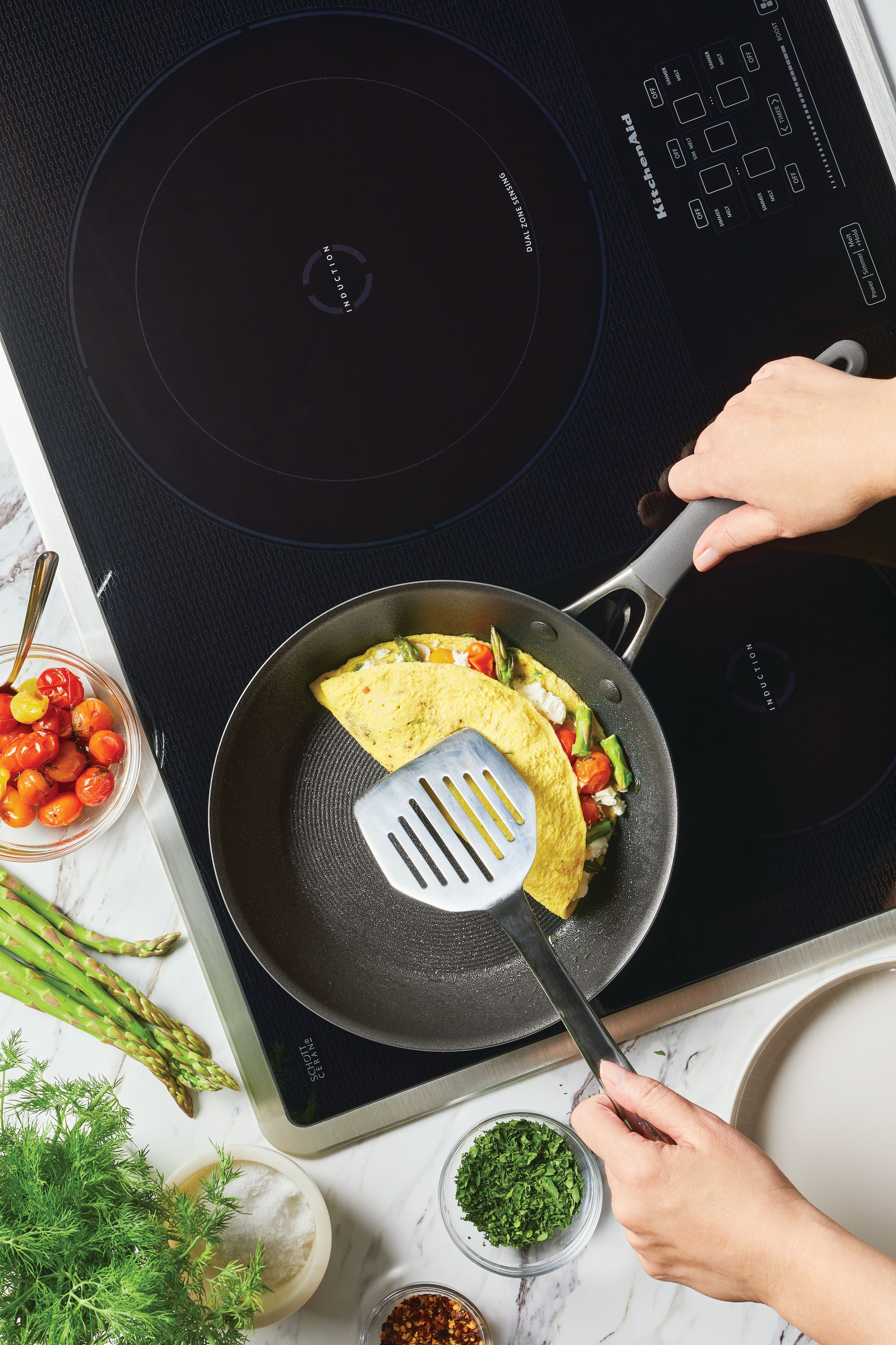 Circulon Bratpfanne »Circulon A1 Bratpfanne flach« Edelstahl 1 Stk. tlg. dreilagig beschichtet, kratzfest, spülmaschinenfest