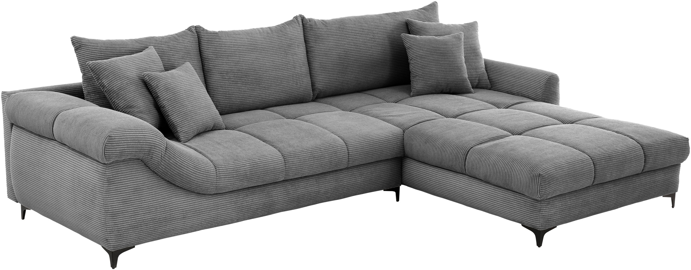 Mr. Couch Ecksofa »Ronaldo, L-Form, wahlweise mit Kaltschaum«, mit Kaltschaum, bis 140 kg pro Sitzplatz belastbar