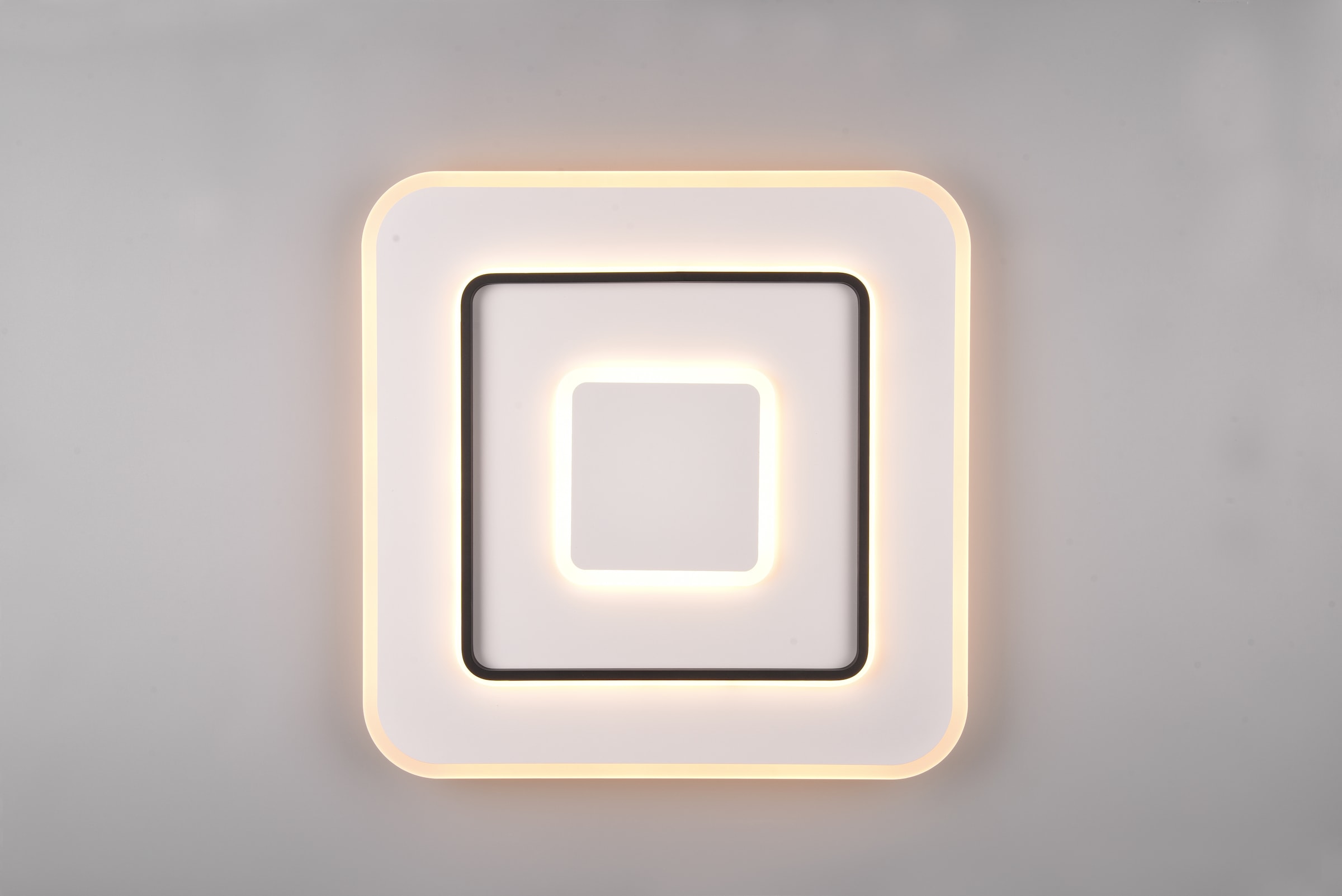 REALITY Leuchten LED Deckenleuchte »JORA, Deckenlampe Schlafzimmer mit Sleep Timer, Nachtlicht, dimmbar,« LED-Board 1 Stk. warmweiß - kaltweiß Lichtfarbe einstellbar CCT, Memoryfunktion, inkl Fernbedienung