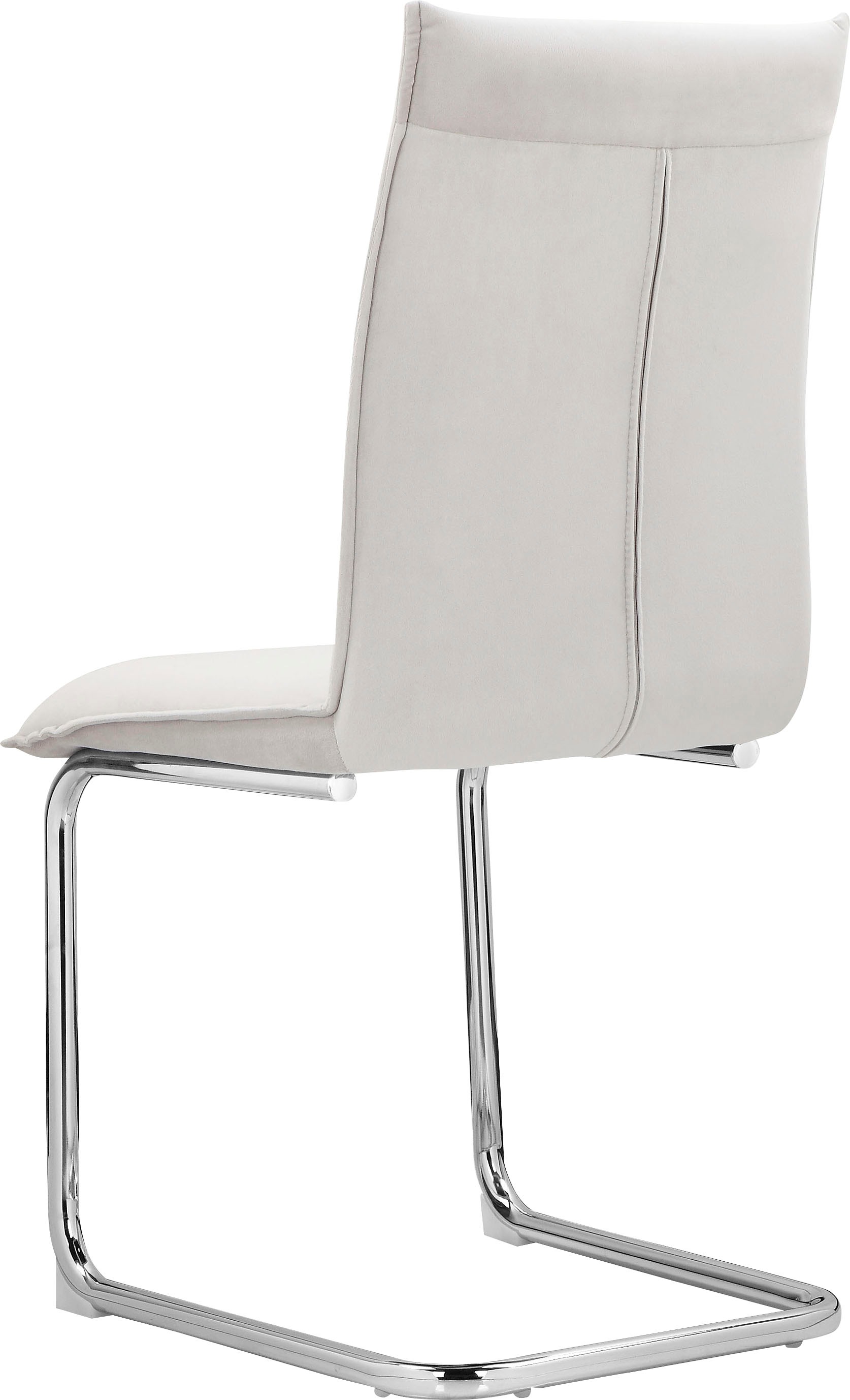 Leonique Esszimmerstuhl »Chesnay«, 2 St., Veloursstoff, aus schönem Velourstoff, Sitz- und Rücken gepolstert, Sitzhöhe 48 cm