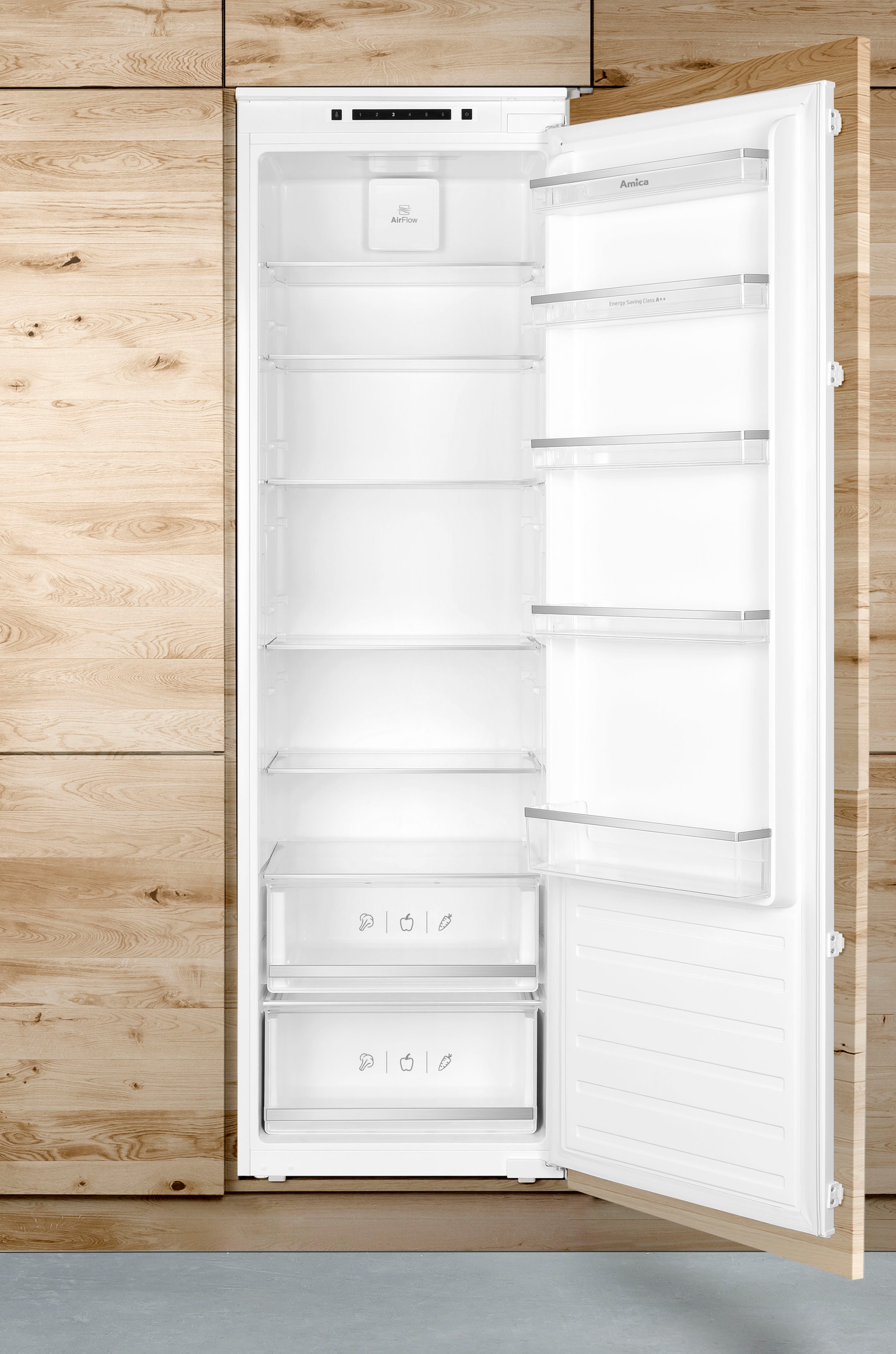 Amica Einbaukühlschrank »EVKSS 357 200«, EVKSS 357 200, 176,9 cm hoch, 54  cm breit mit 3 Jahren XXL Garantie | Kühlschränke