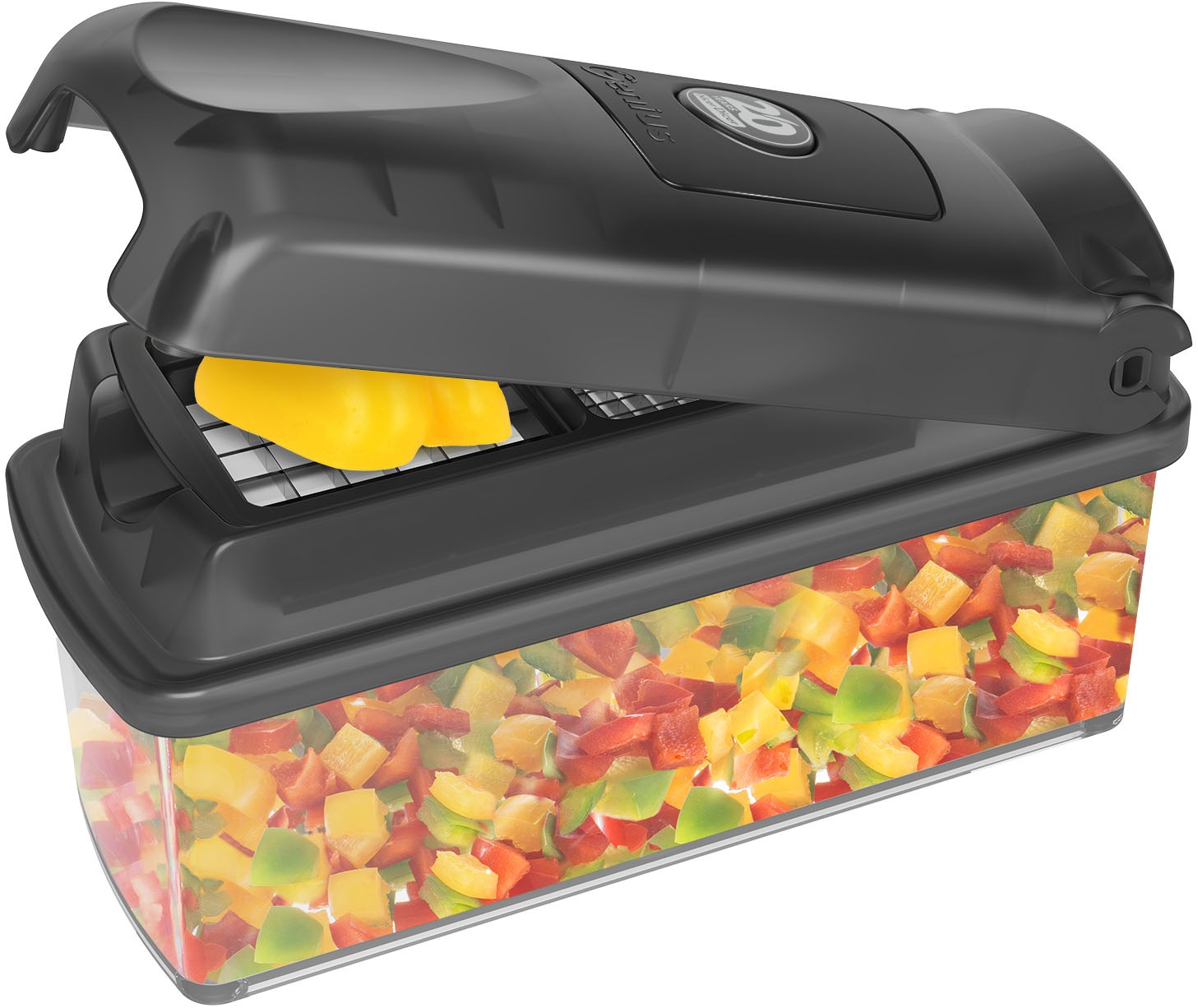 Genius Gemüseschneider »Nicer Dicer Plus Jubiläums-Edition, Set 13-tlg.« Zerkleiner mit XXL- Messereinsätze