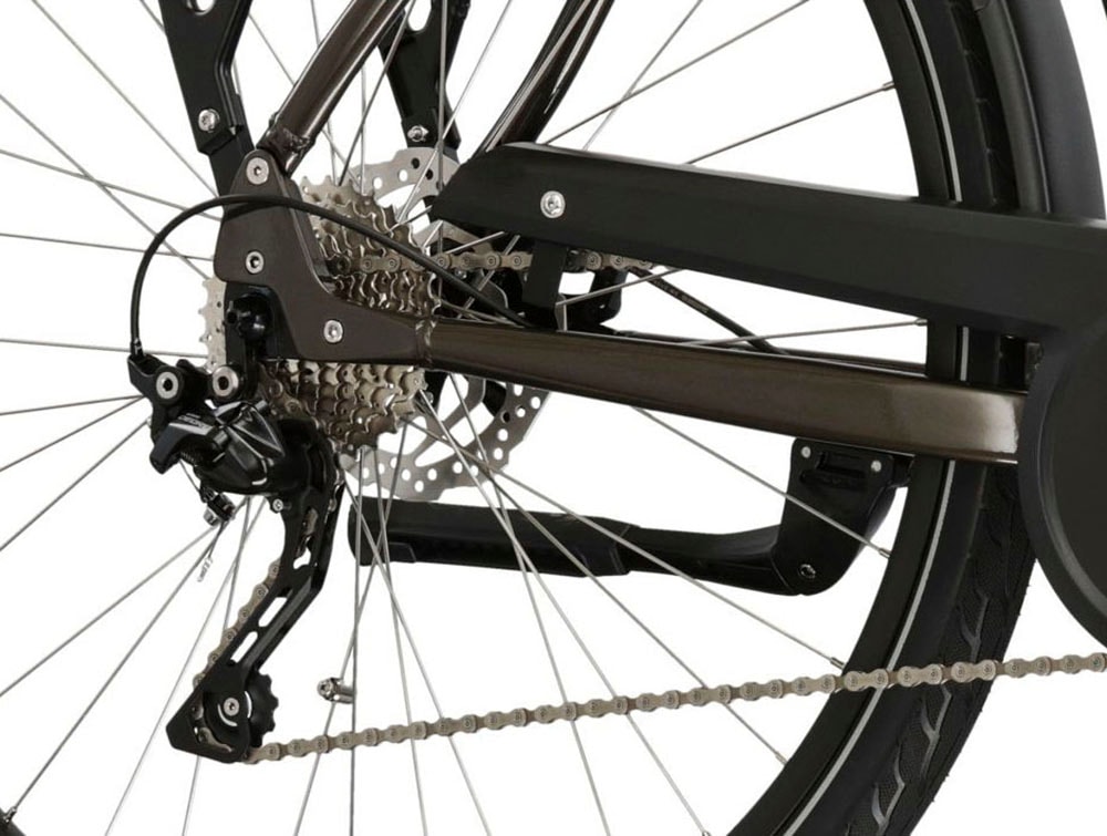 Kross E-Bike »E-Citybike Sentio Hybrid 3.0 28 Zoll braun«, 7 Gang, Shimano, DEORE T6000, Mittelmotor 250 W, Pedelec, Elektrofahrrad für Damen und Herren