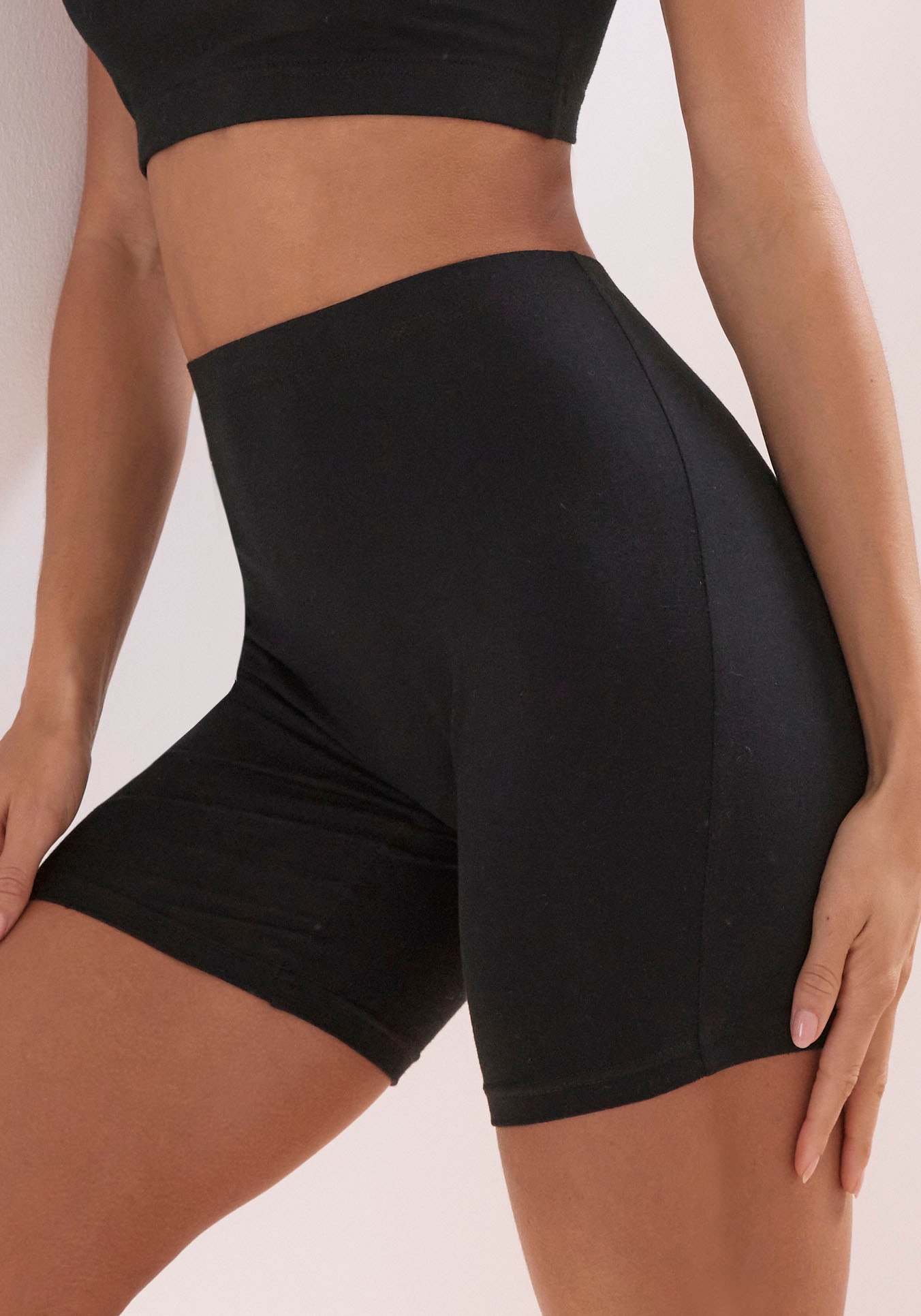 LASCANA Lange Unterhose, (Packung, 2 St.), "Perfect Basics" aus elastischer Baumwolle