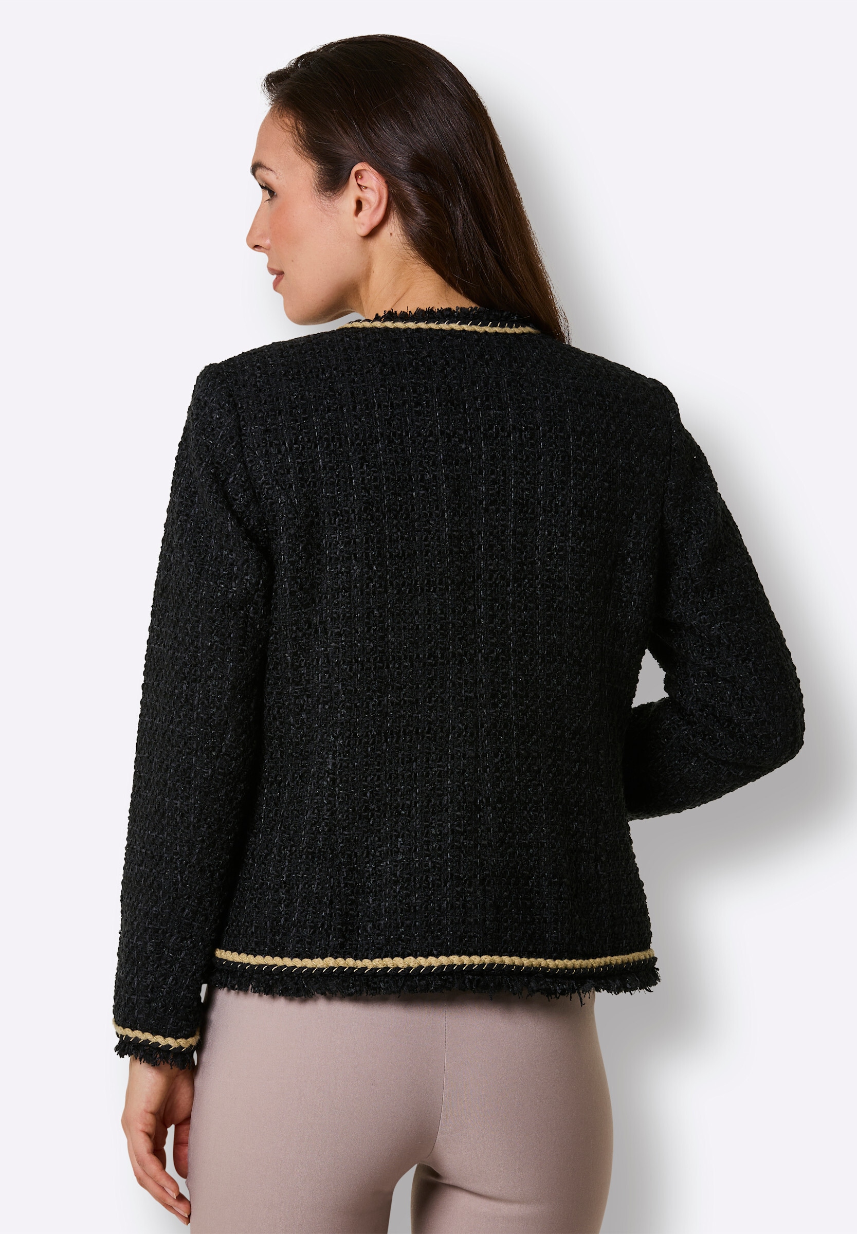 creation L Blusenblazer »Woll-Mix-Bouclé-Blazer Bouclé-Blazer«