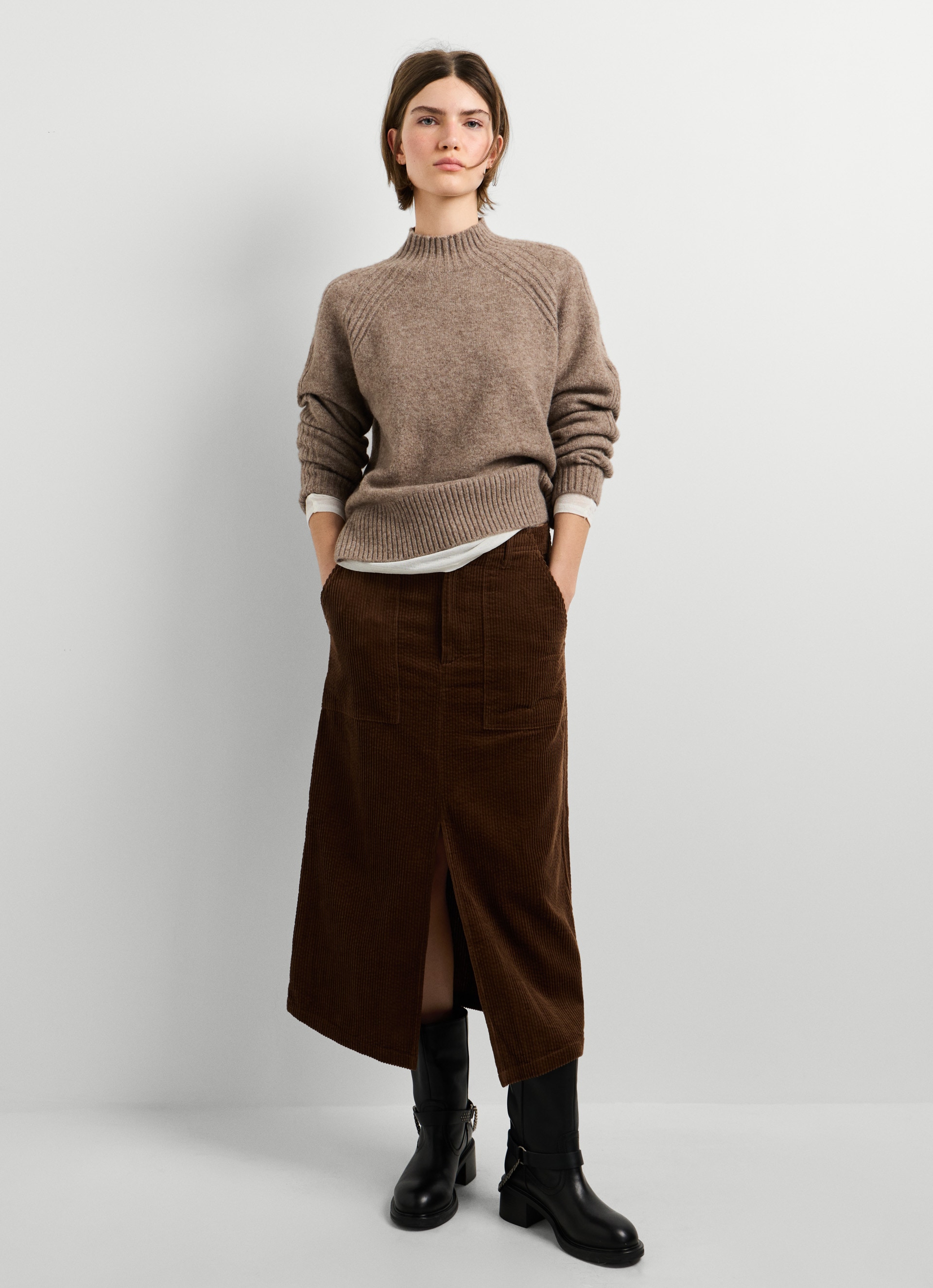 Pepe Jeans Strickpullover »ASHLEY PERKINS« mit Stehkragen