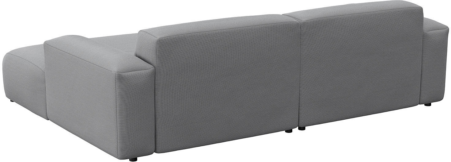 FLEXLUX Ecksofa »Lucera Chaislongue rechts oder links, L-Form, bequem«, modern & anschmiegsam, Kaltschaum, Stahl-Wellenunterfederung