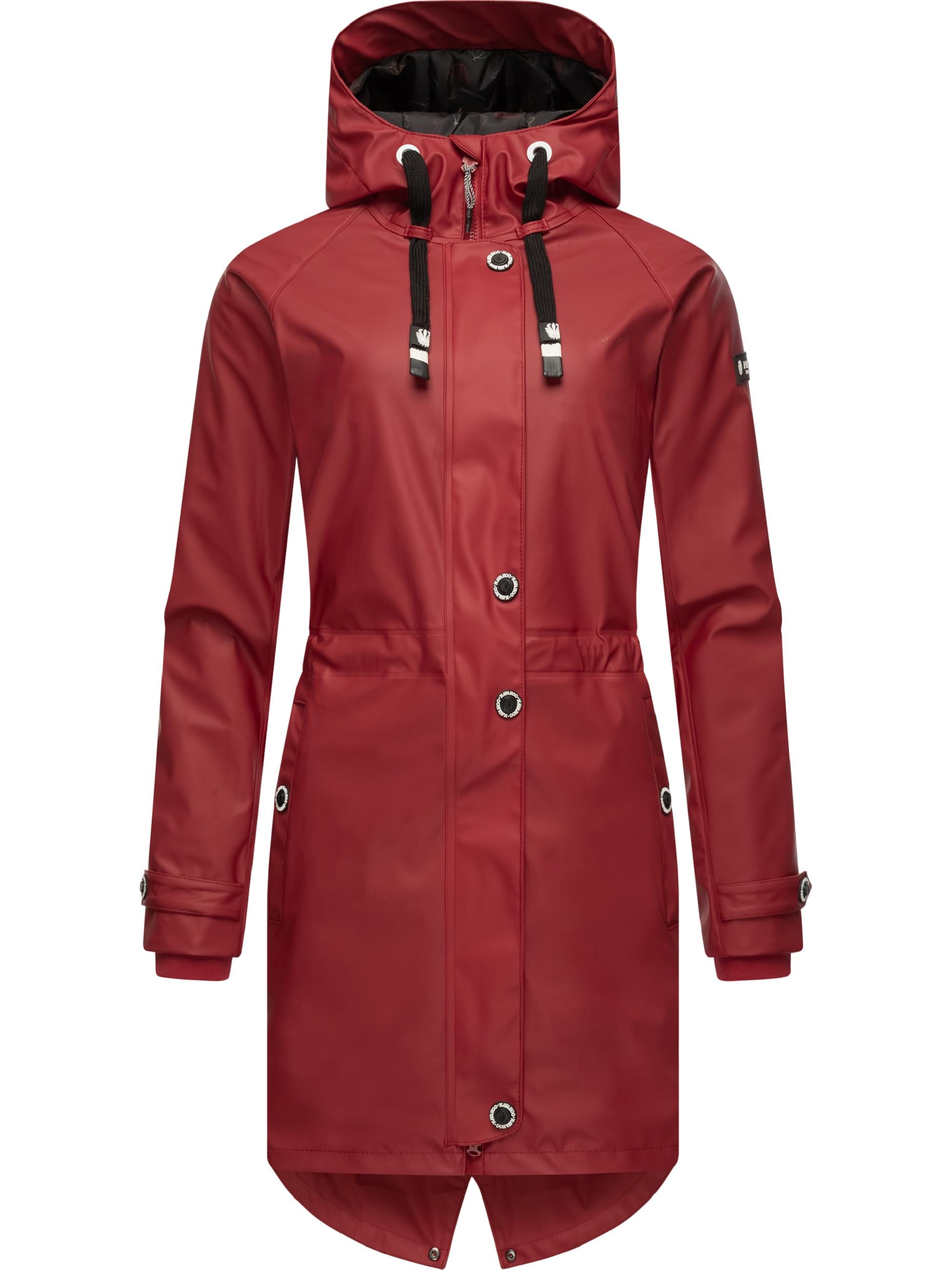 Navahoo Regenmantel »Regenjacke Rainy Flower«, modischer Damen Regenmantel mit Kapuze