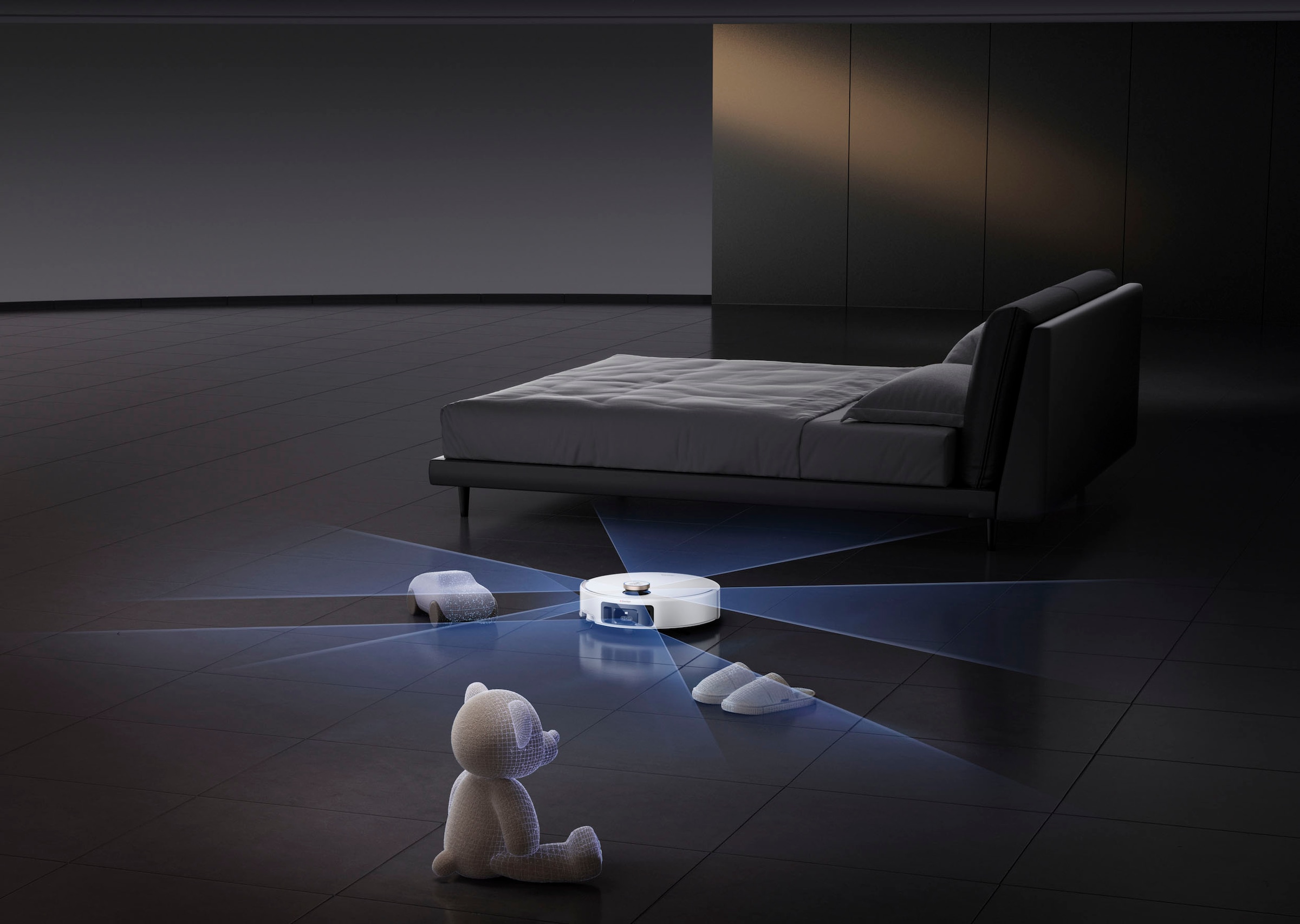 Mova Saugroboter »Z60 Ultra Roller Complete, App- & Sprachsteuerung,« Vollautomatische Basisstation, Anti-Verhedderungsbürste,