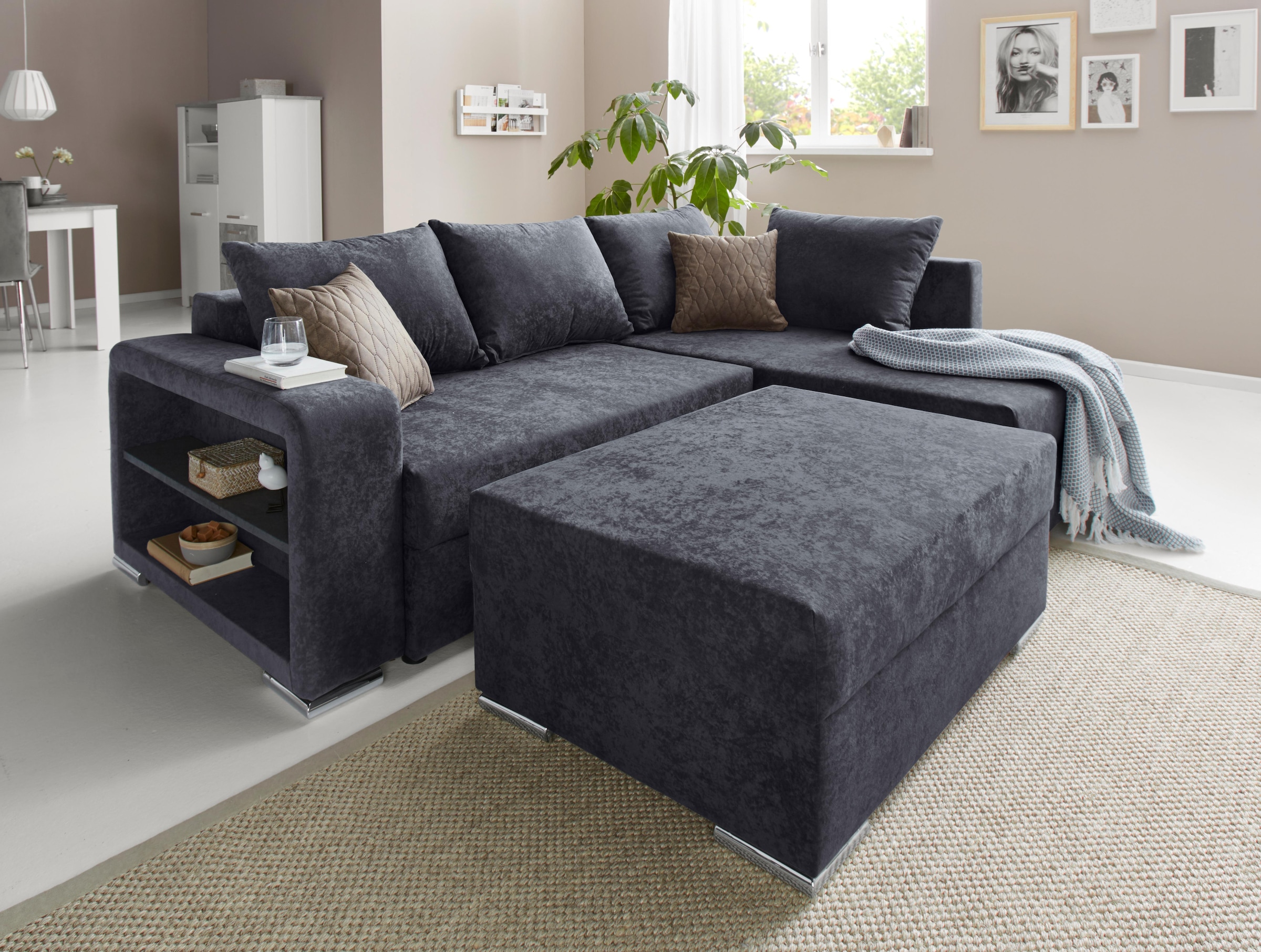 COLLECTION AB Ecksofa, inklusive Bettfunktion Bettkasten auf kaufen Raten und