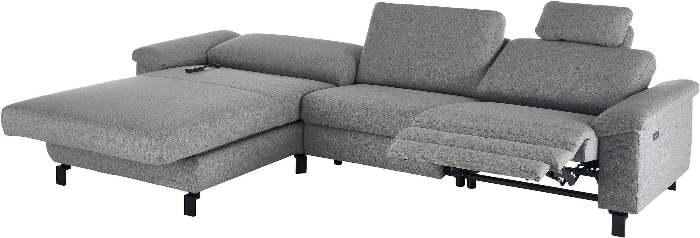 3C Candy Ecksofa »Mainau L-Form« Relaxfunktion im 1,5-Sitzer, motorische Schlaffunktion in Longchair