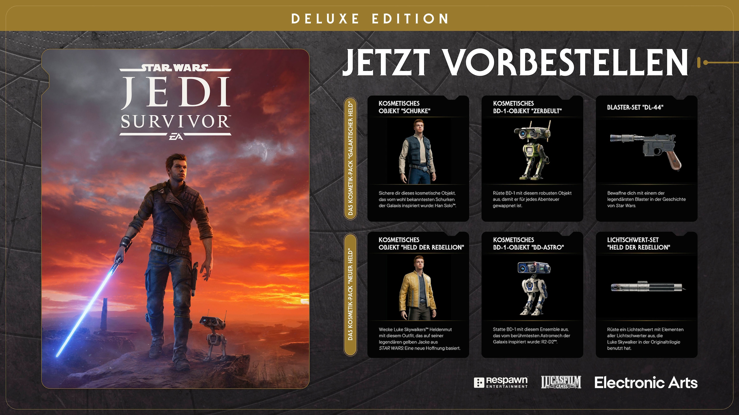 Electronic Arts Spielesoftware »Star Wars: Jedi Survivor Deluxe Edition«, PlayStation 5