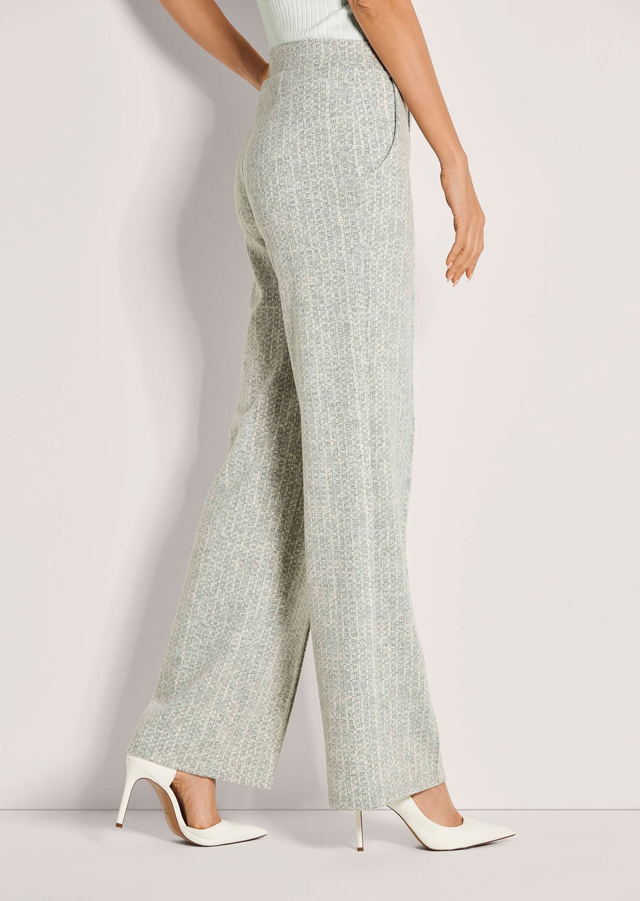 MADELEINE Schlupfhose »Jerseyhose Weite Bügelfaltenhose mit Allover-Muster«