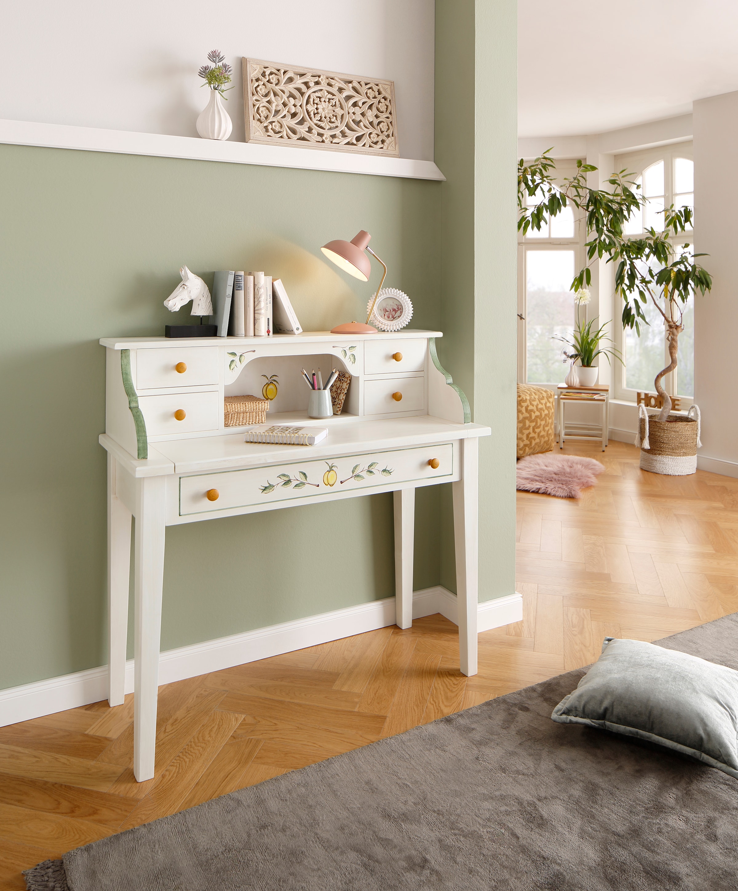 Premium collection by Home affaire Sekretär »Secretaer Zitrone«, massives Fichtenholz,... kaufen