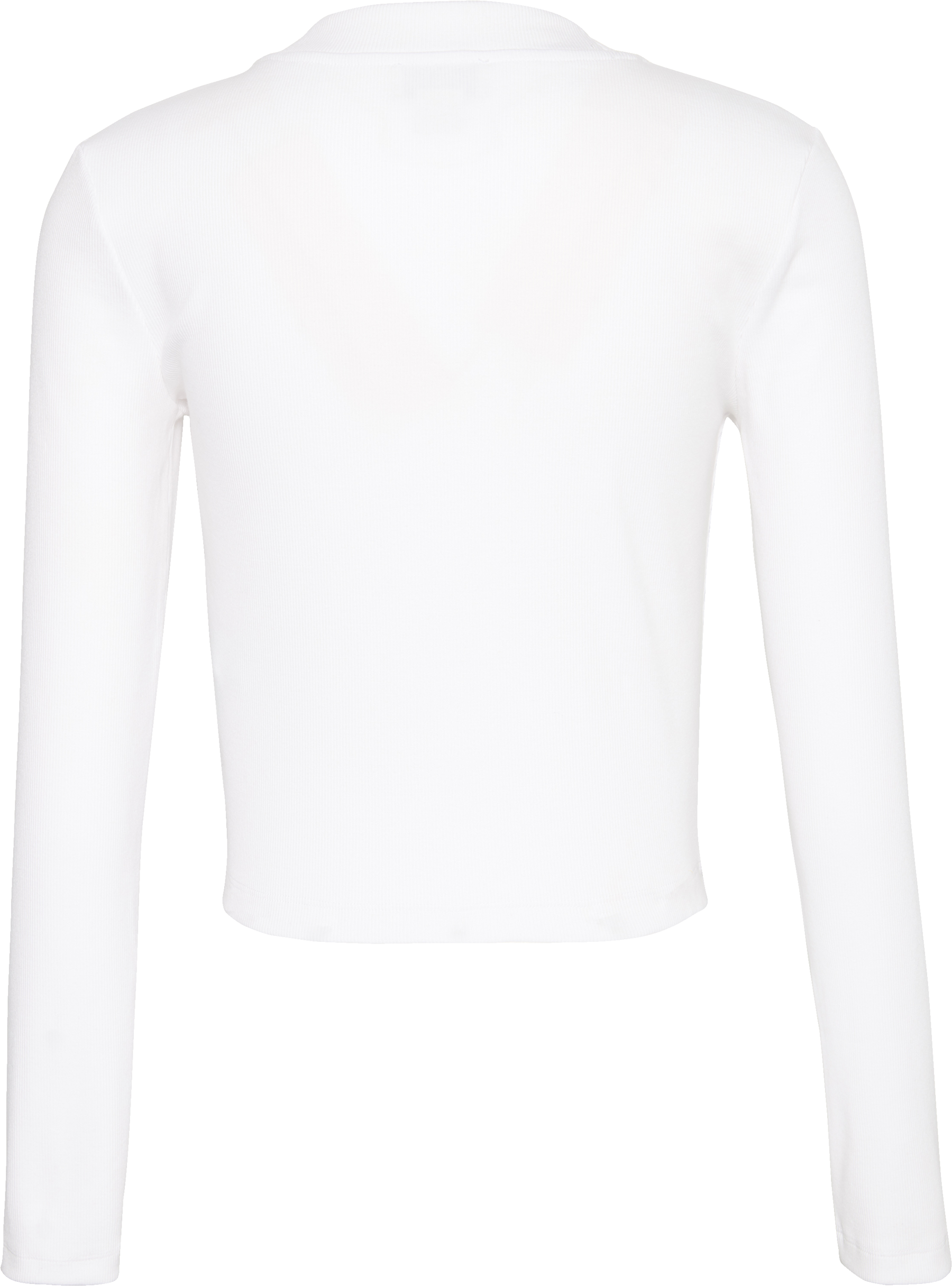 Calvin Klein Langarmshirt Rundhalsausschnitt, figurbetonte Passform, Logodruck