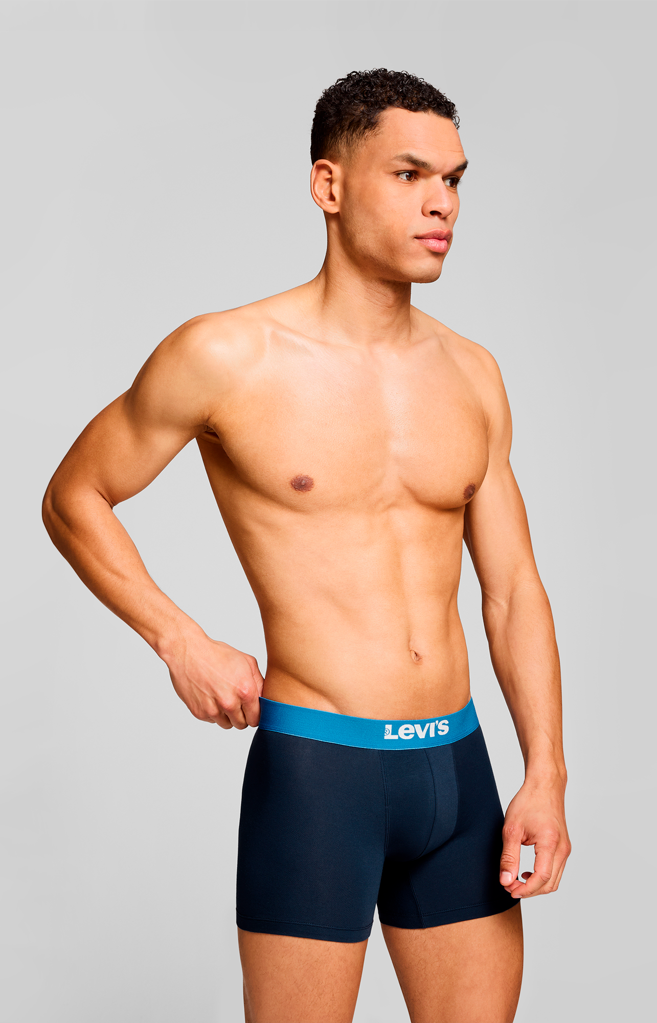 Levi's® Boxershorts »LEVIS MEN SLD BASC BOXER BRIEF ORG CO 2P«, (Packung, 2er Pack), mit breitem Logobund