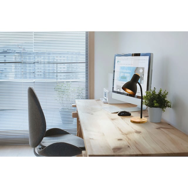 EGLO Tischleuchte »VERADAL«, Tischleuchte in schwarz und braun aus Holz,  Kunststoff online kaufen | mit 3 Jahren XXL Garantie