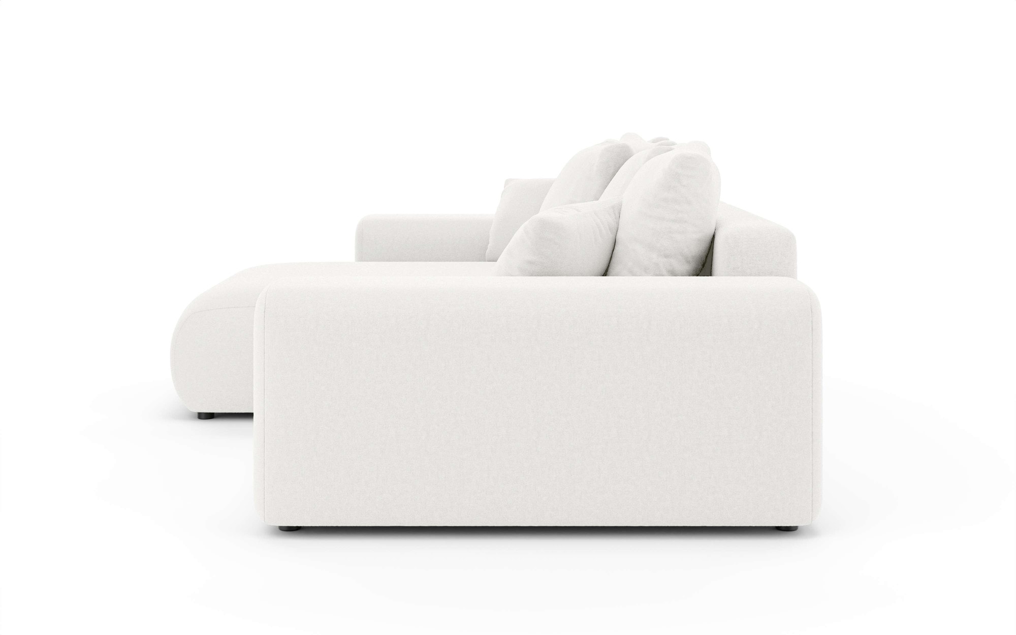 INOSIGN Ecksofa »LAKESIDE mit Bettfunktion und Bettkasten, B/T/H 257/166/84 cm«, L-Form, Recamiere beidseitig montierbar, Wellenunterfederung