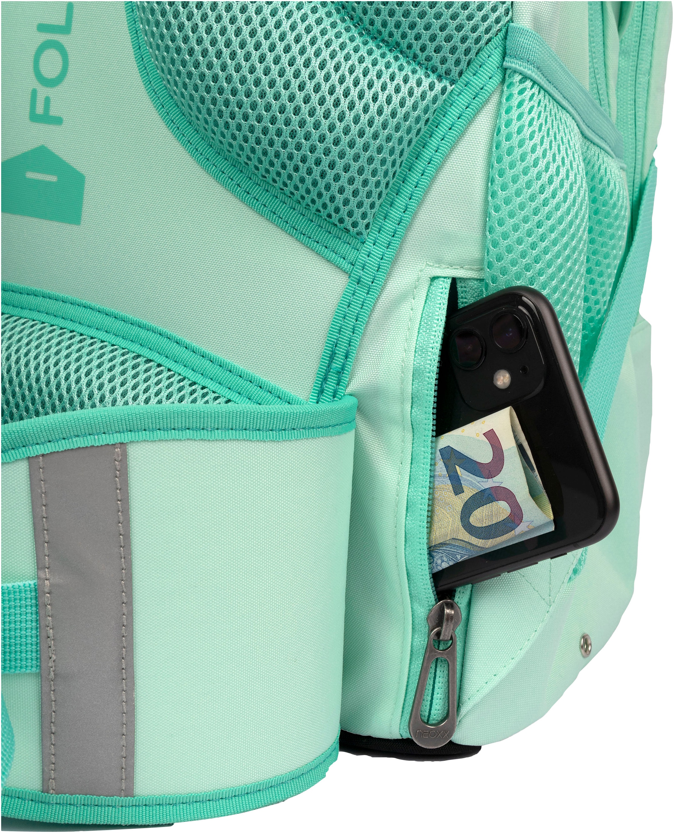 neoxx Schulrucksack »Active Pro, Mint To Be«