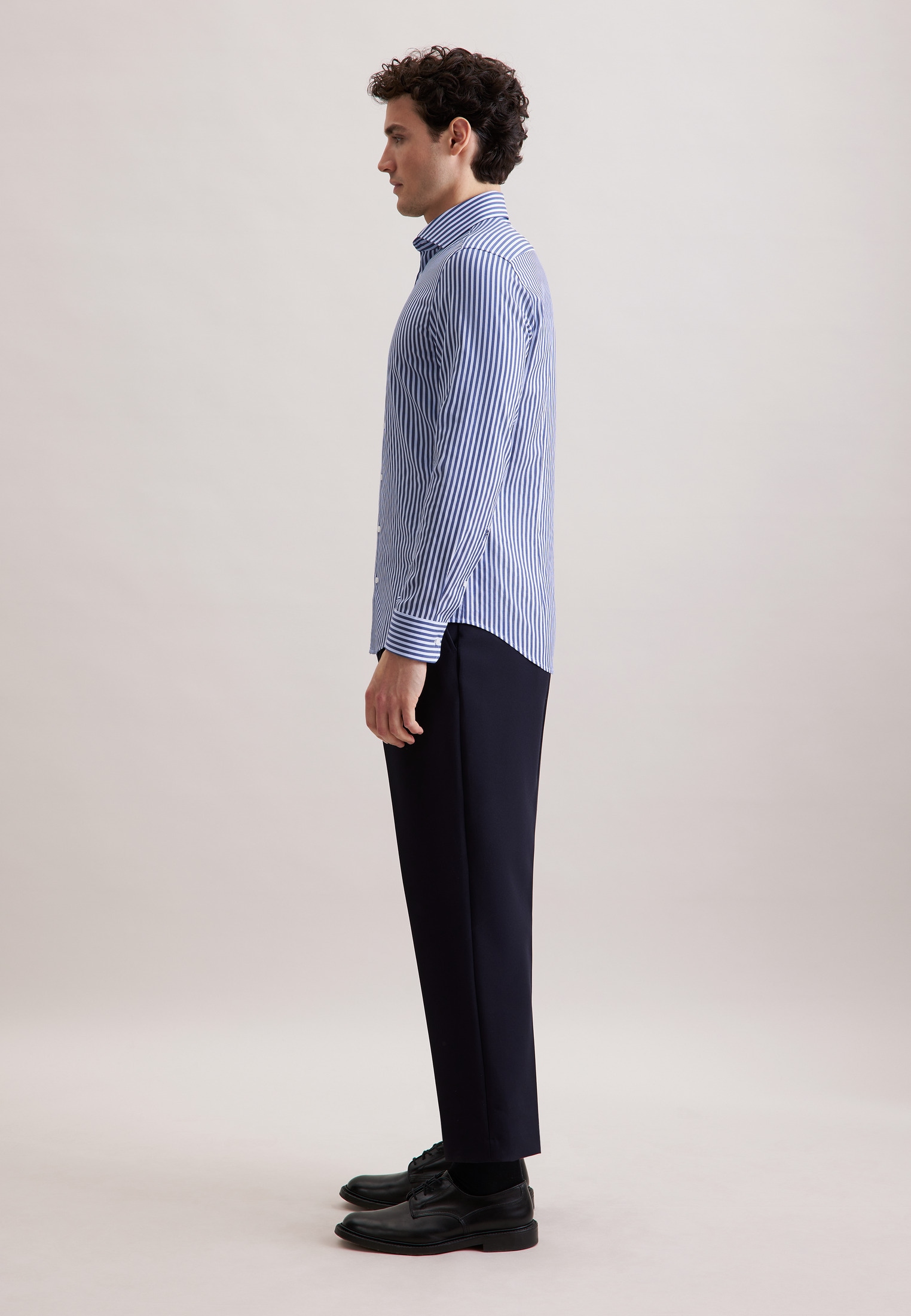 seidensticker Businesshemd »Schwarze Rose« Slim 1/1 Kentkragen Gestreift