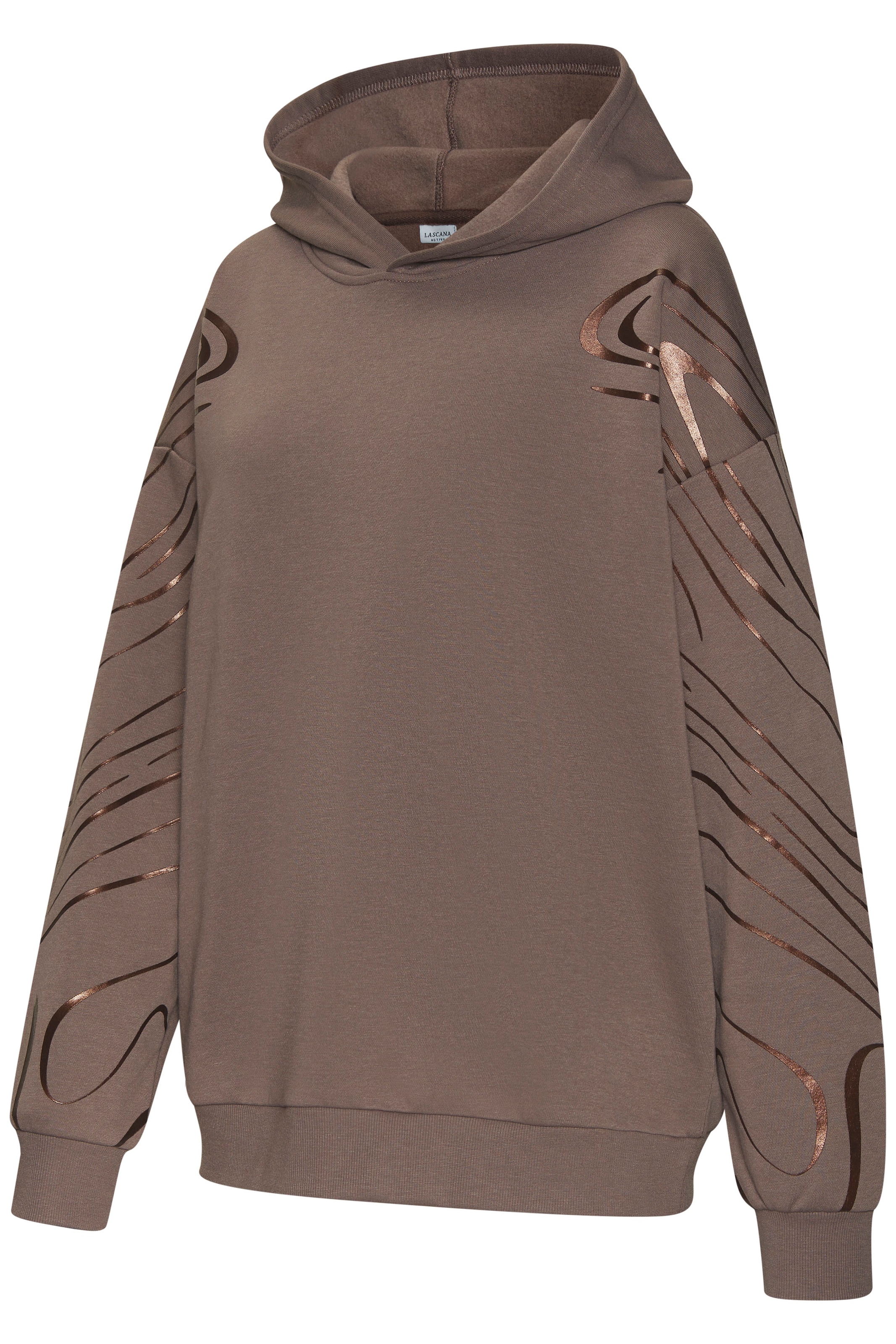 LASCANA ACTIVE Hoodie, mit glänzendem Foliendruck