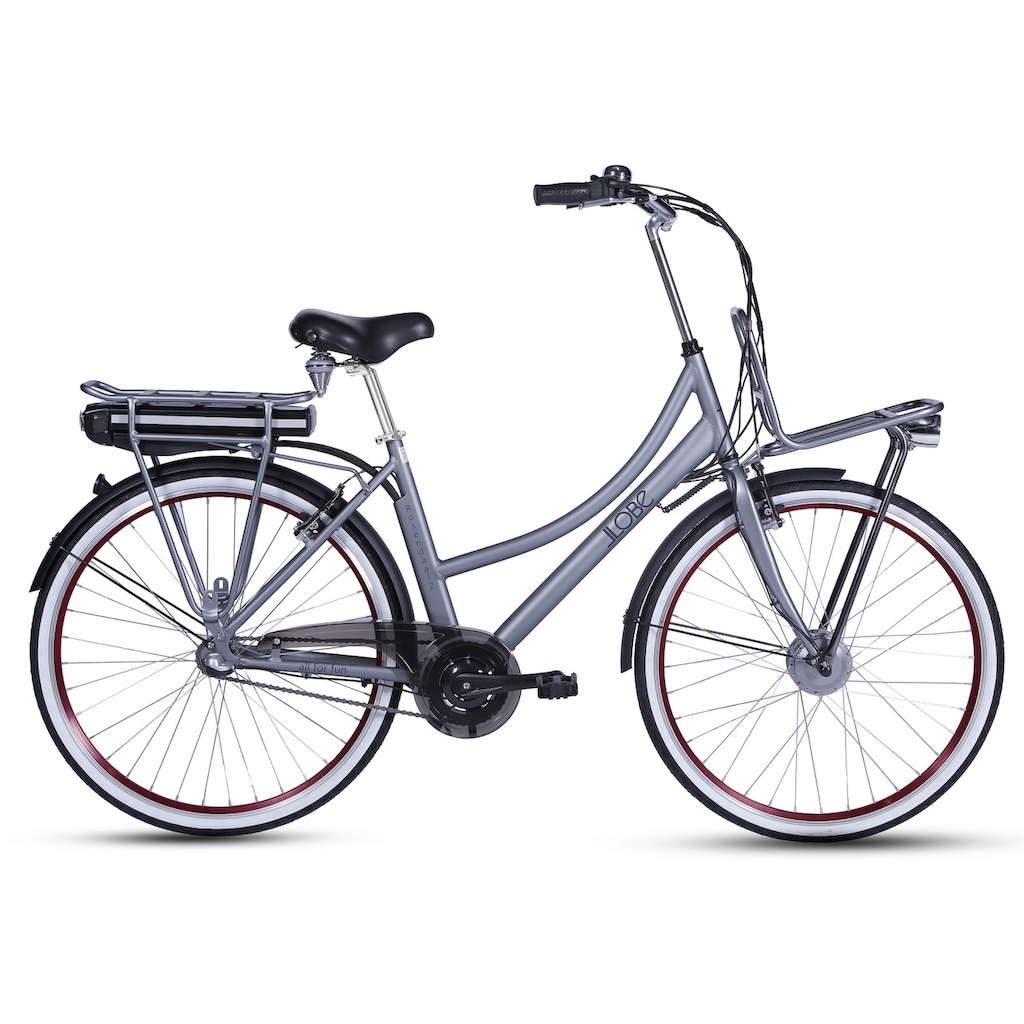 LLobe E-Bike »Rosendaal Lady 13,2 Ah«, 3 Gang, Frontmotor 250 W