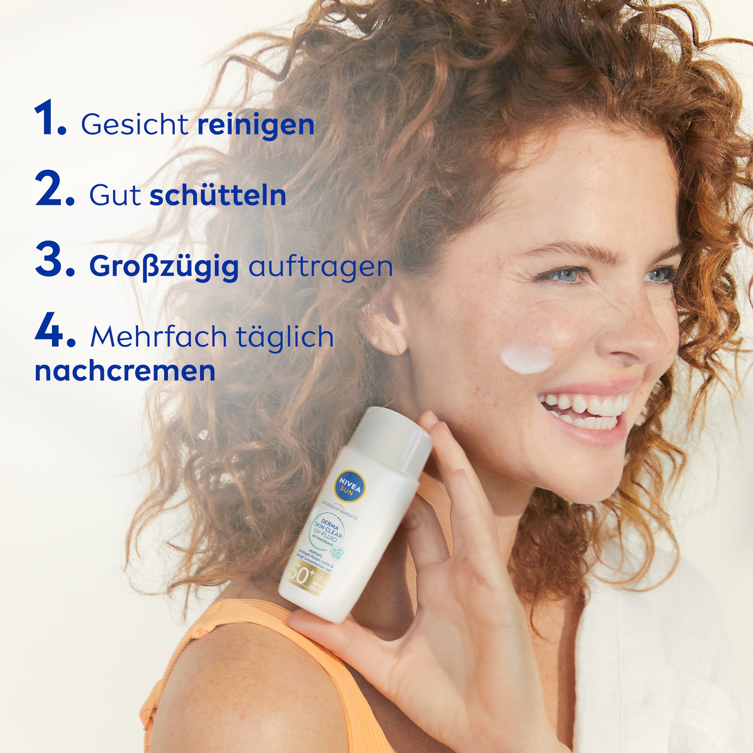 Nivea Sun Sonnenschutzfluid »NIVEA SUN UV Gesicht Experte DERMA SKIN CLEAR UV-Fluid LSF 50+«