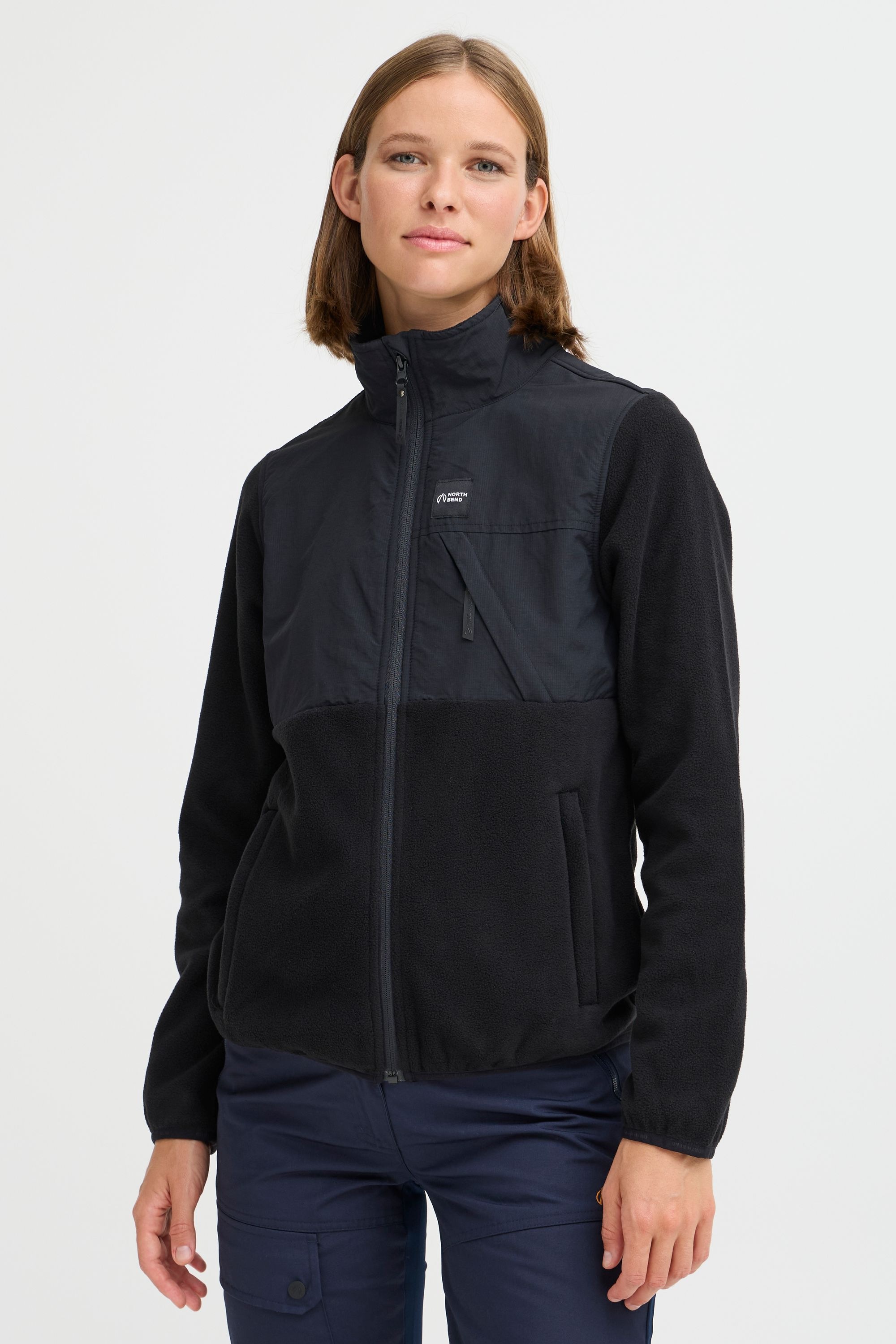 North Bend Fleecejacke »Fleecejacke NBDelia W«, ohne Kapuze