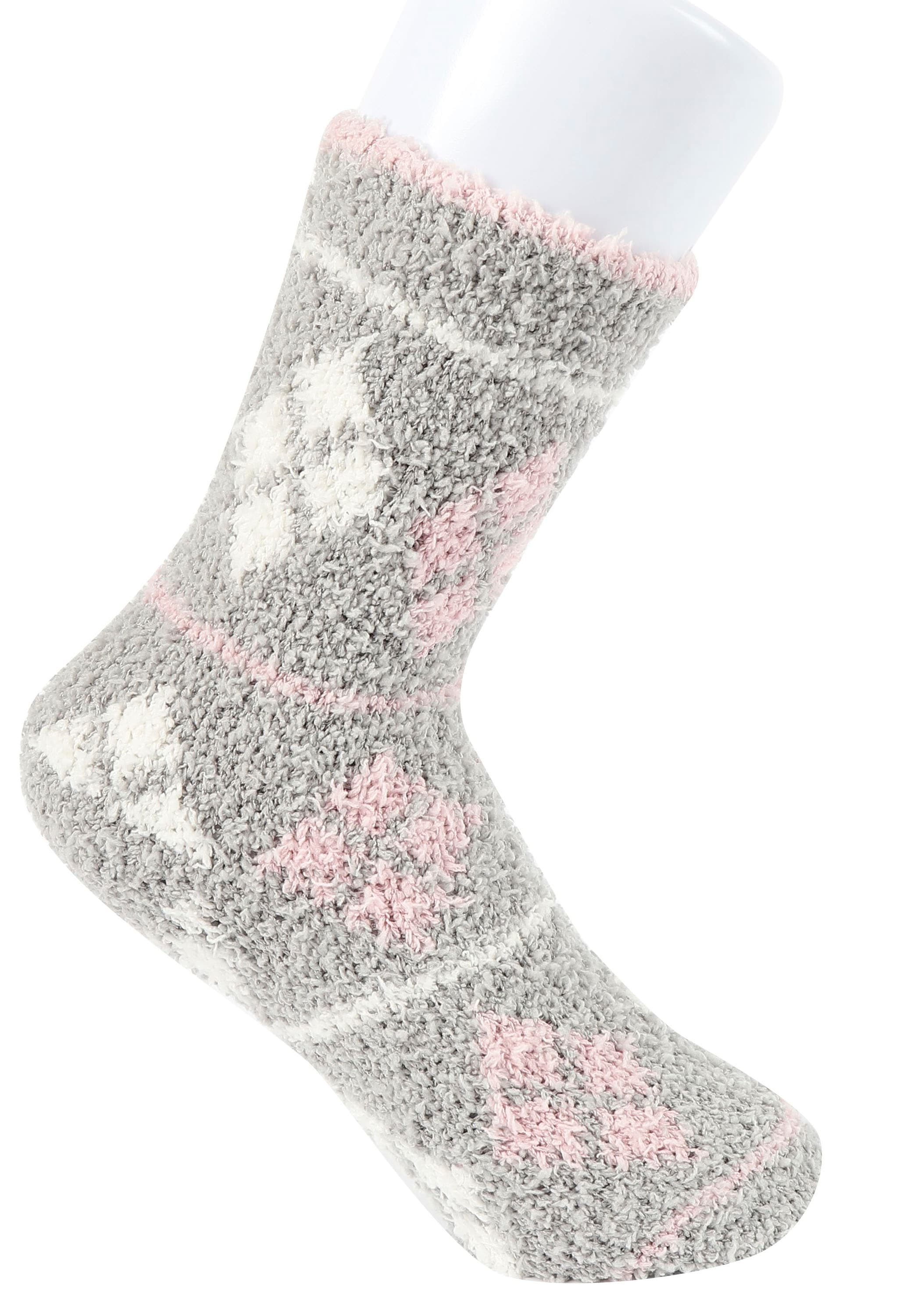 Capelli New York Kuschelsocken, (3er-Pack), mit weichem Frottee-Innenfutter