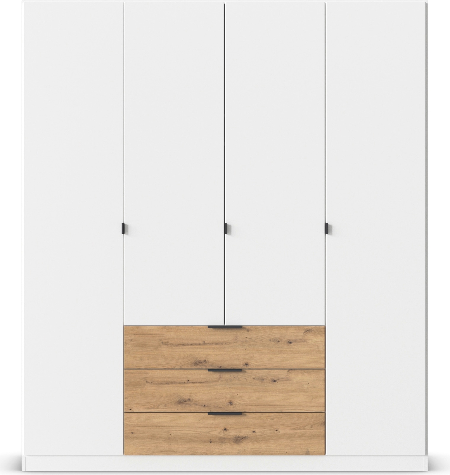 rauch Drehtürenschrank »Kleiderschrank Schrank Garderobe Schlafzimmerschrank DAVOA« mit farblich abgesetzten Schubkästen in Eiche Artisan MADE IN GERMANY