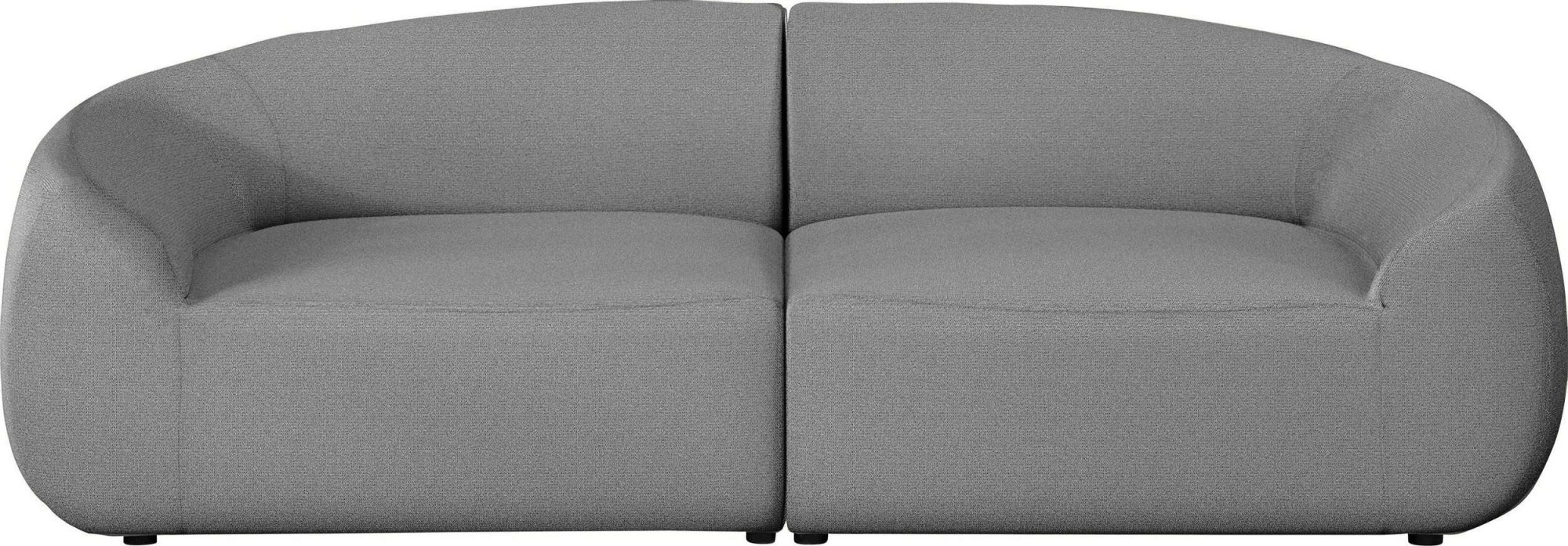 LeGer Home by Lena Gercke Big-Sofa »YANI, Designersofa, organische Form, Maße B/T/H: 240/64/81 cm«, mit Wellenunterfederung, auch in Bouclé, passend zur Serie