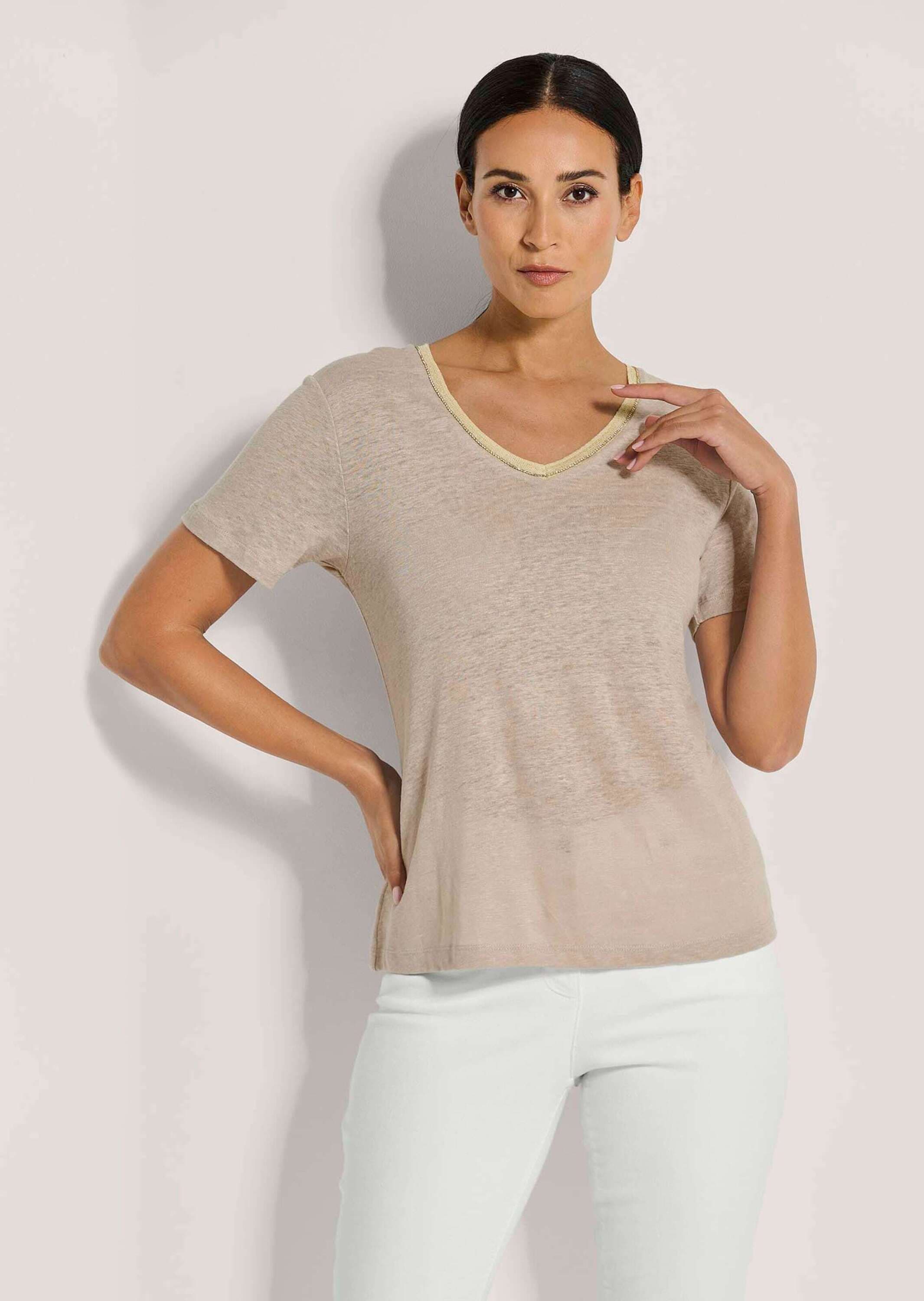 MADELEINE Kurzarmshirt »Shirt Leinenshirt«