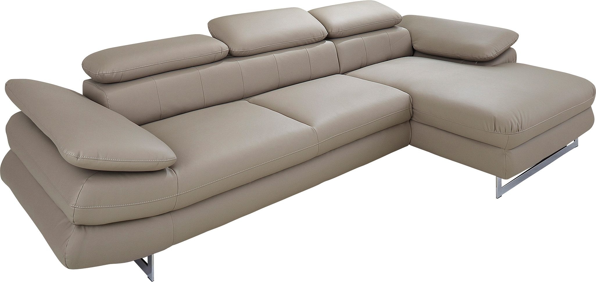 INOSIGN Ecksofa »Solution L-Form«, mit Arm- & Kopfteilverstellung, wahlweise mit Bettfunktion