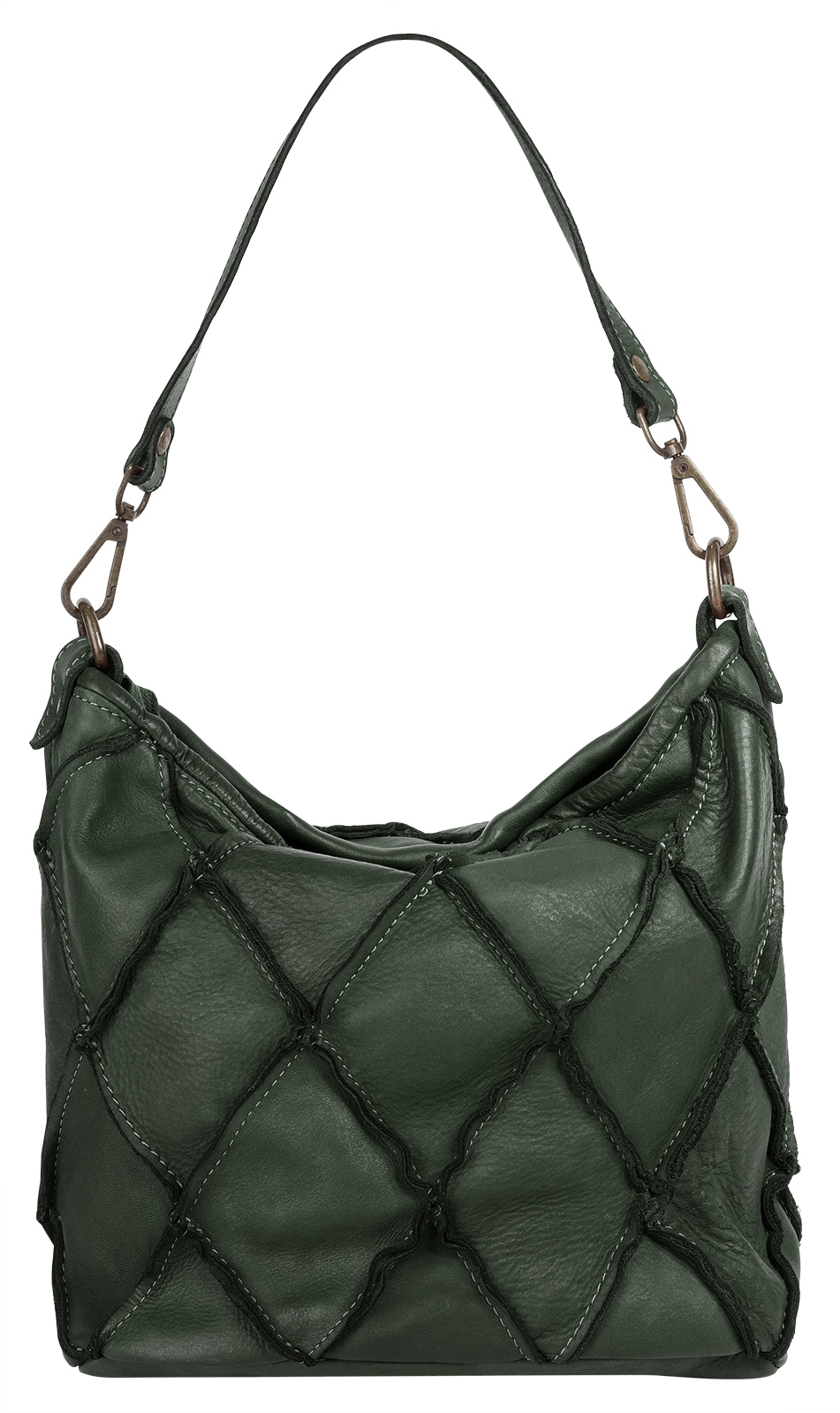 Samantha Look Henkeltasche, echt Leder, Made in Italy