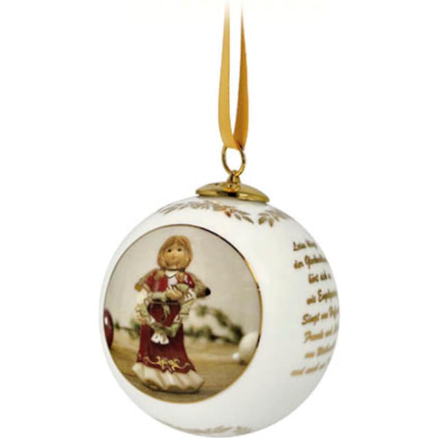 kaufen cm«, Porzellan 2023, Raten - Weihnachtsdeko, Höhe Jahreskugel ca. 8 auf Sammlerfigur, »Kugel Dekofigur aus Weihnachtsfigur Goebel