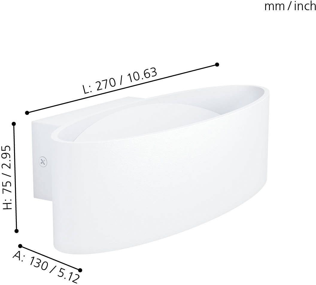 EGLO Wandleuchte »MACCACARI«, 1 flammig, Leuchtmittel LED-Board | LED fest integriert