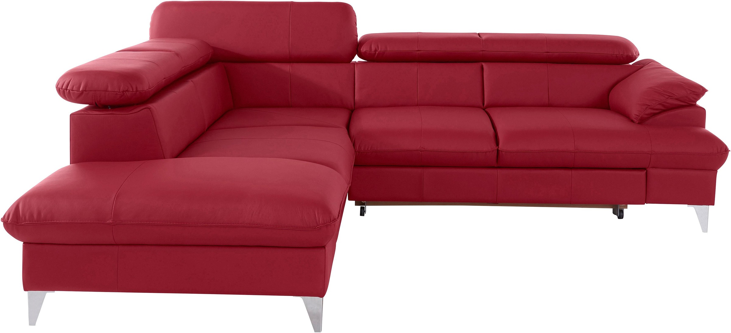 COTTA Ecksofa »Caluso L-Form«, mit Kopfteilverstellung, wahlweise mit Bettfunktion & Bettkasten