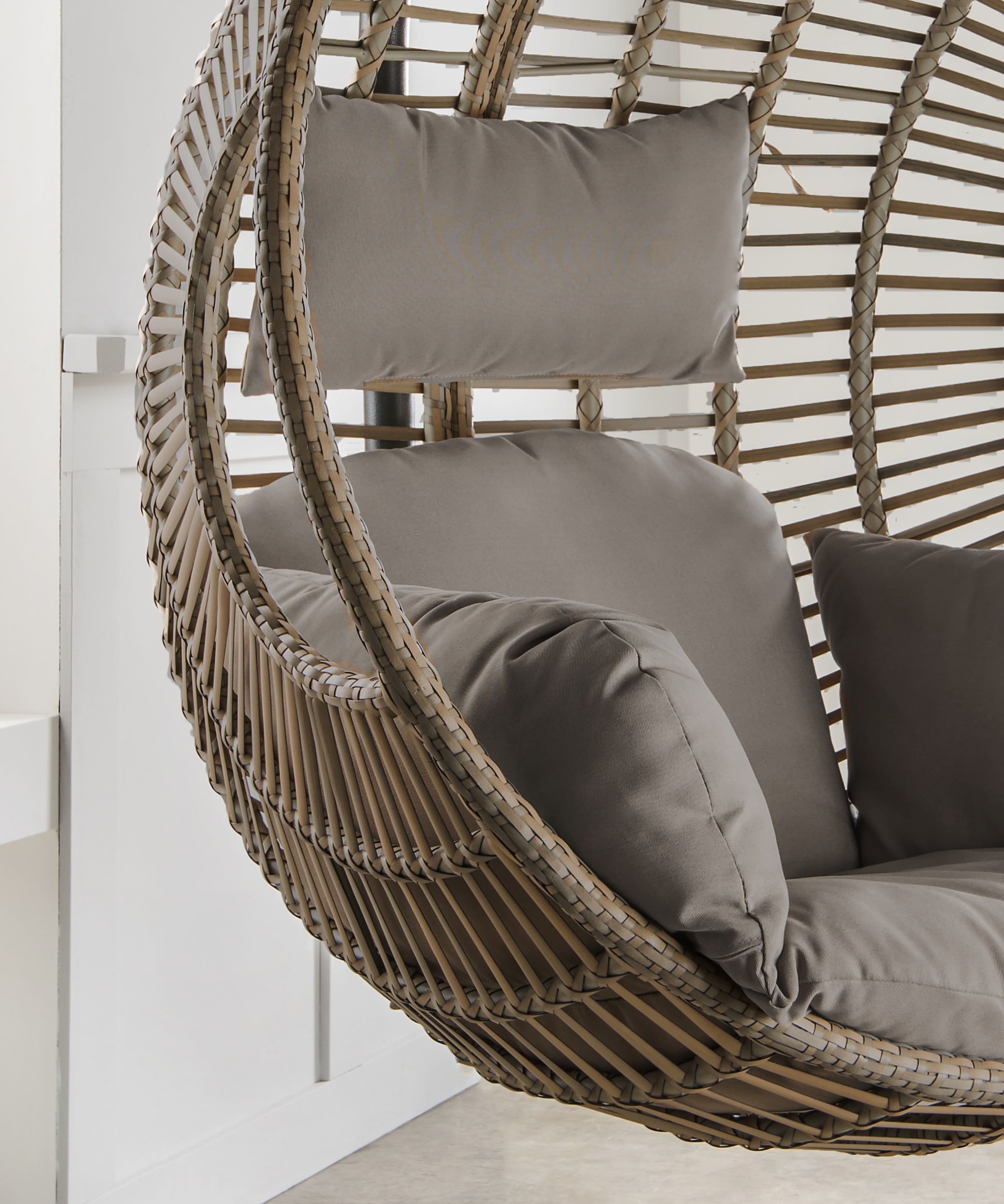 Destiny Hängesessel »COCO DE LUXE II«, Aluminium, Polyrattan, inkl. Auflage