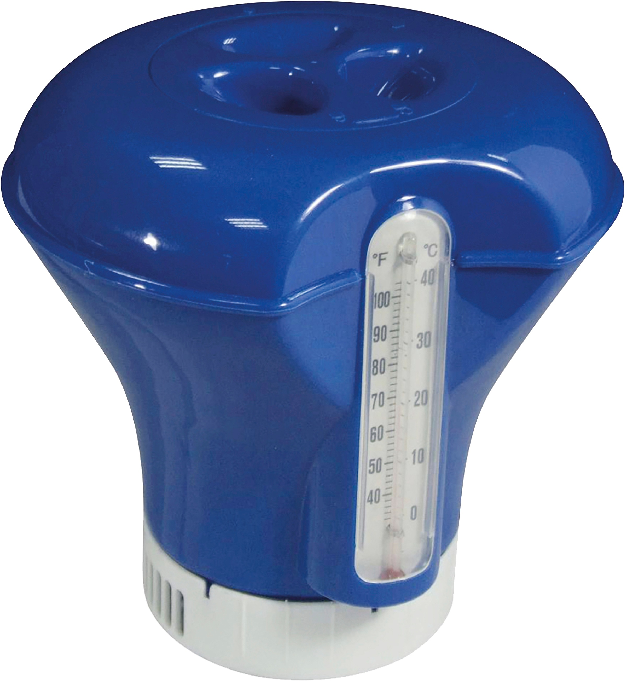 KWAD Rundpool »Supreme weiß inkl. Sicherheitsleiter und umfangreichem Zubehör«, (Set, 10 tlg.), 10-tlg., Höhe: 132 cm, inkl. Wasserpflegeset, blaue Innenfolie