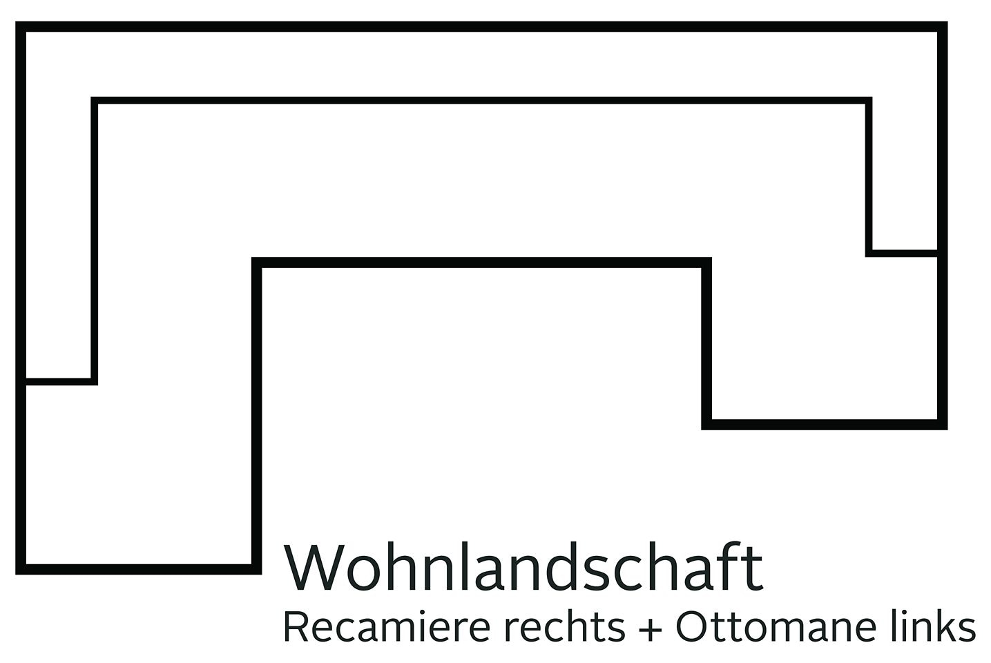 DOMO collection Wohnlandschaft »Santana mit viel Platz, komfortabel, moderner Fuß, bequeme Armlehne«, wahlweise mit Bettfunktion, U-Form