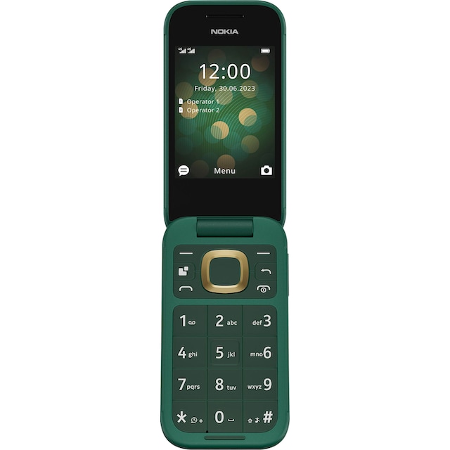 Nokia Klapphandy »2660 Flip«, schwarz, 7,11 cm/2,8 Zoll, 0,13 GB  Speicherplatz, 0,3 MP Kamera ➥ 3 Jahre XXL Garantie | UNIVERSAL