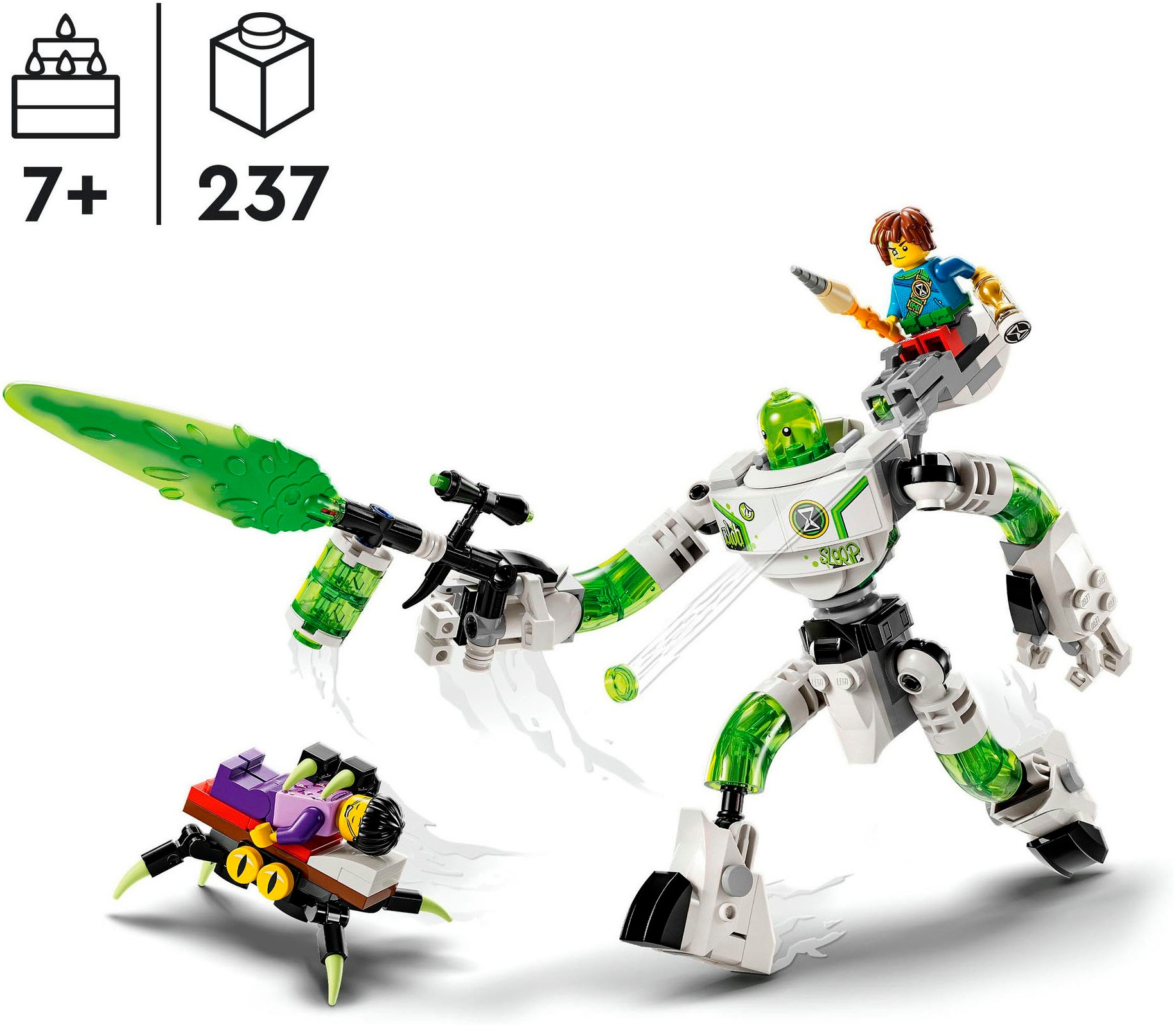 LEGO® Konstruktionsspielsteine »Mateo und Roboter Z-Blob (71454), LEGO® DREAMZzz™«, (237 St.), Made in Europe