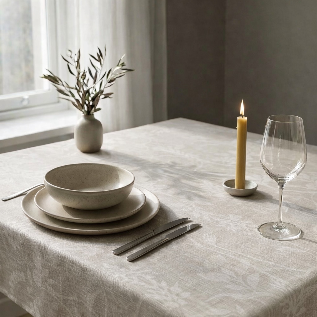 GOODproduct Tischdecke "Linnah" pflegeleicht, Esszimmer, Dekoration, uni